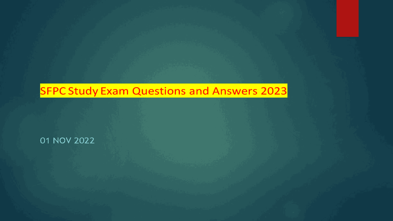 Sfpc Certification Questions And Answers prntbl Sfpc Certification Questions And Answers prntbl