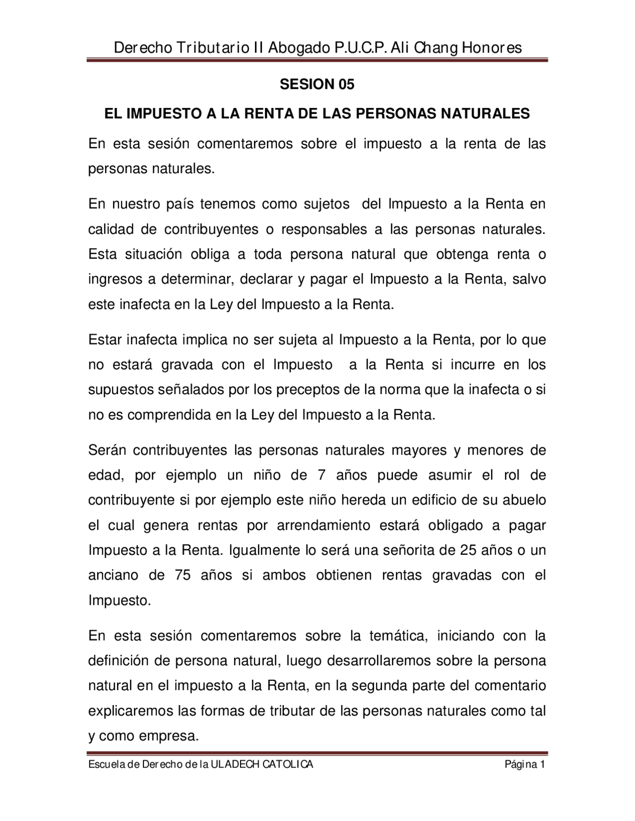 EL IMPUESTO A LA RENTA DE LAS PERSONAS NATURALES | Diapositivas de ...