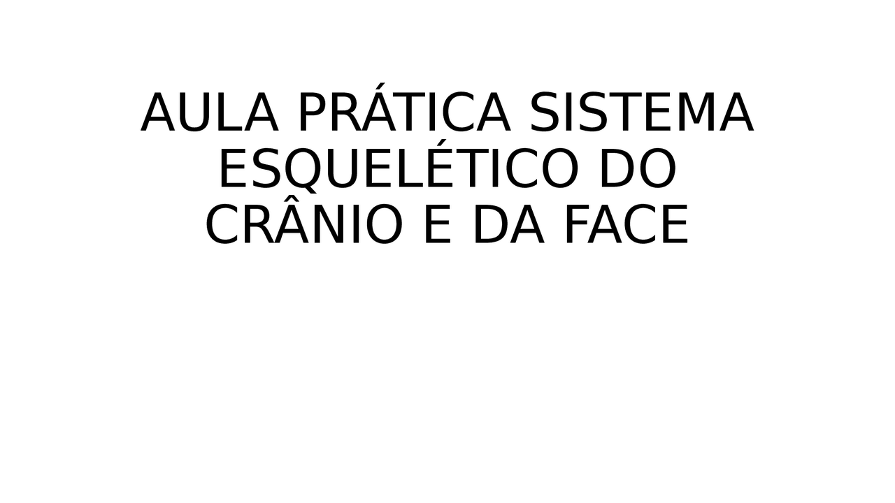 Slides Com Imagens 3d Sobre A Anatomia Dos Ossos Do Crânio E Da Face
