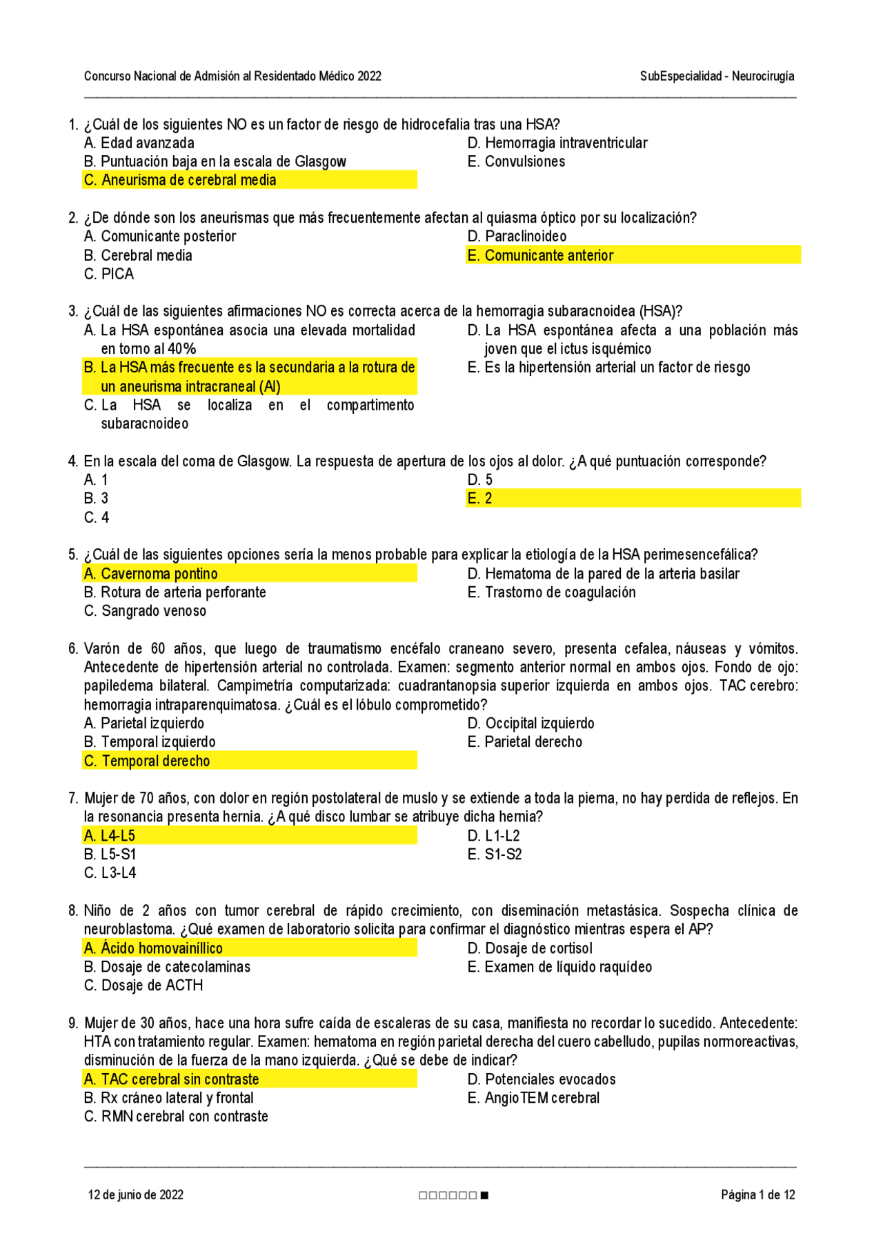 cuadrantanopsia superior