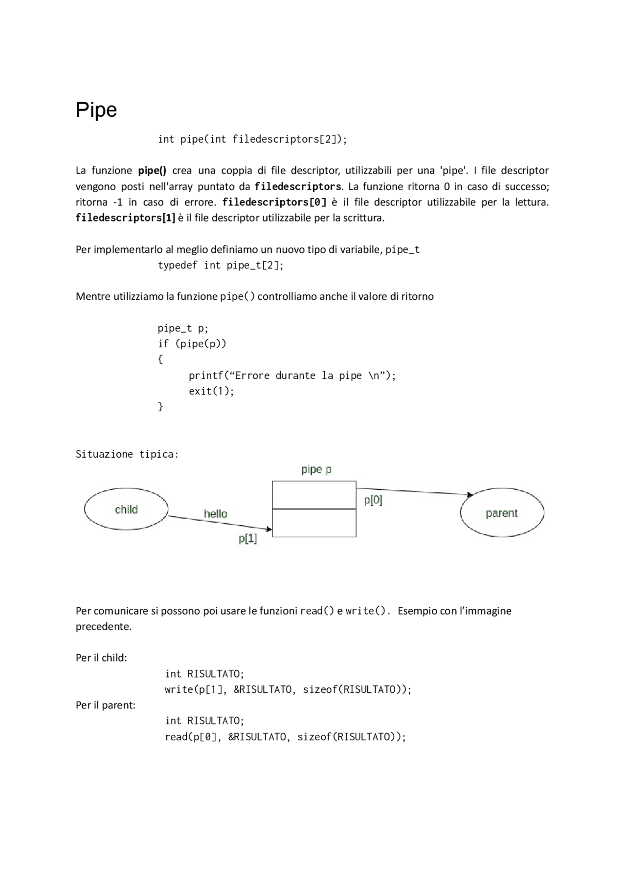 Studio schematico di qualche caso di piping in C | Schemi e mappe ...