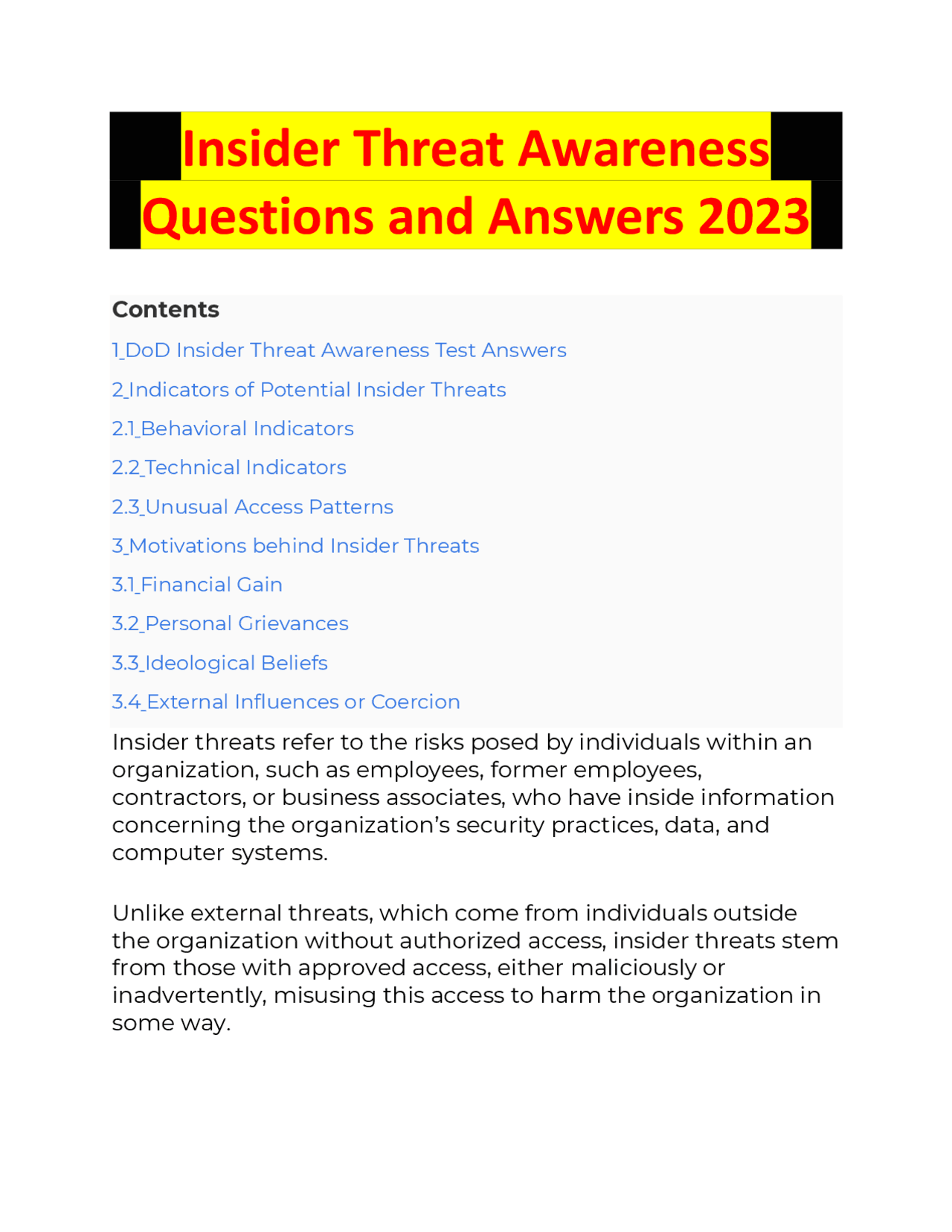 Vni/insider Threat Awareness Exam.html