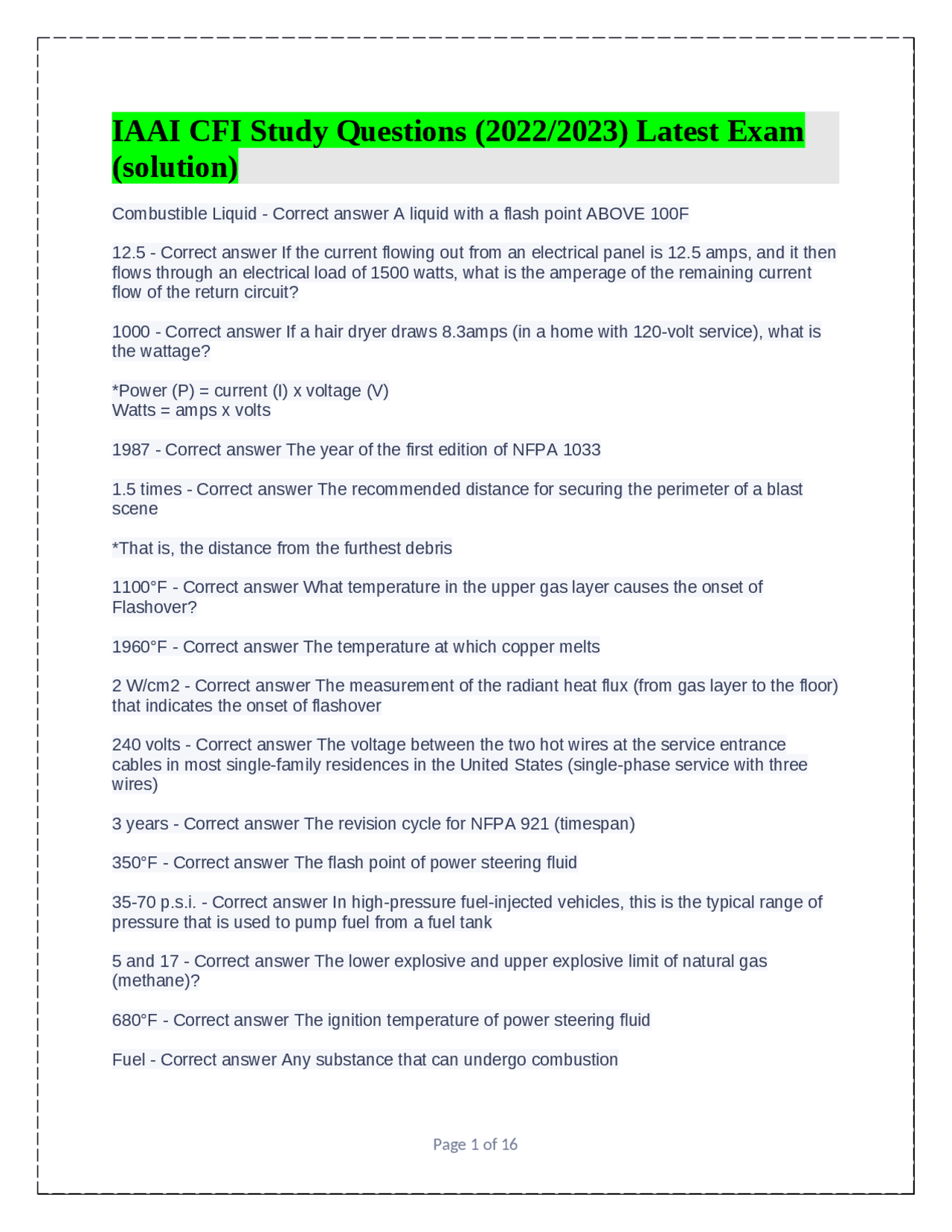 IAAI CFI Study Questions (2022/2023) Latest Exam (solution) | Exams ...