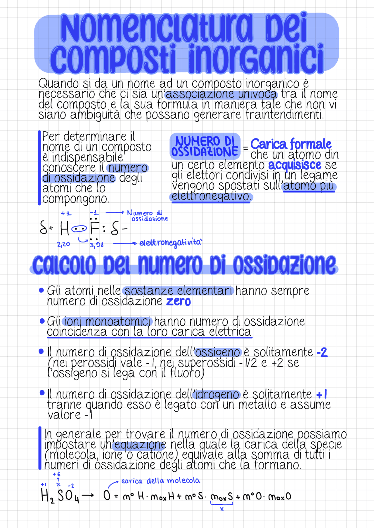 NOMENCLATURA DEI COMPOSTI INORGANICI - tradizionale & IUPAC | Schemi e mappe concettuali di ...