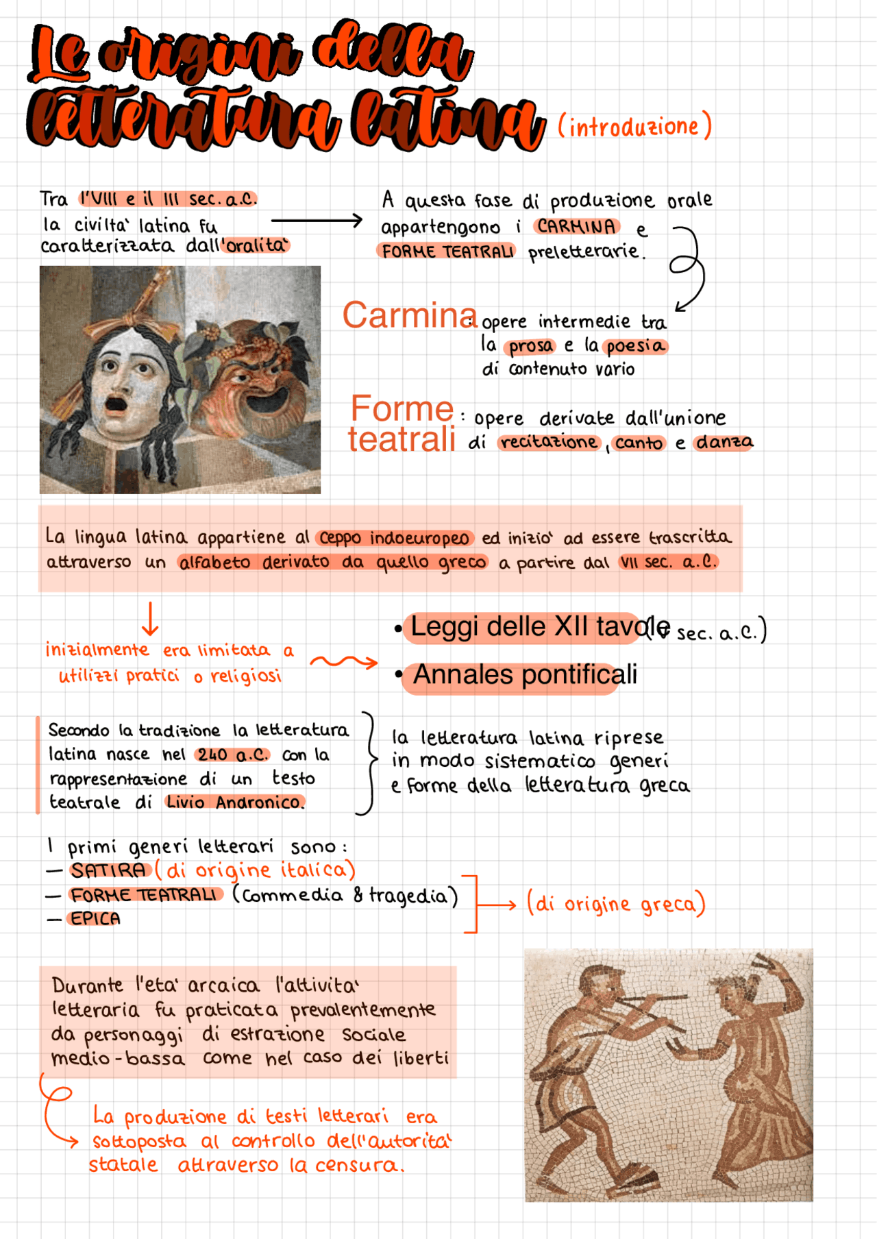 LE ORIGINI DELLA LETTERATURA LATINA TERENZIO Letteratura latina