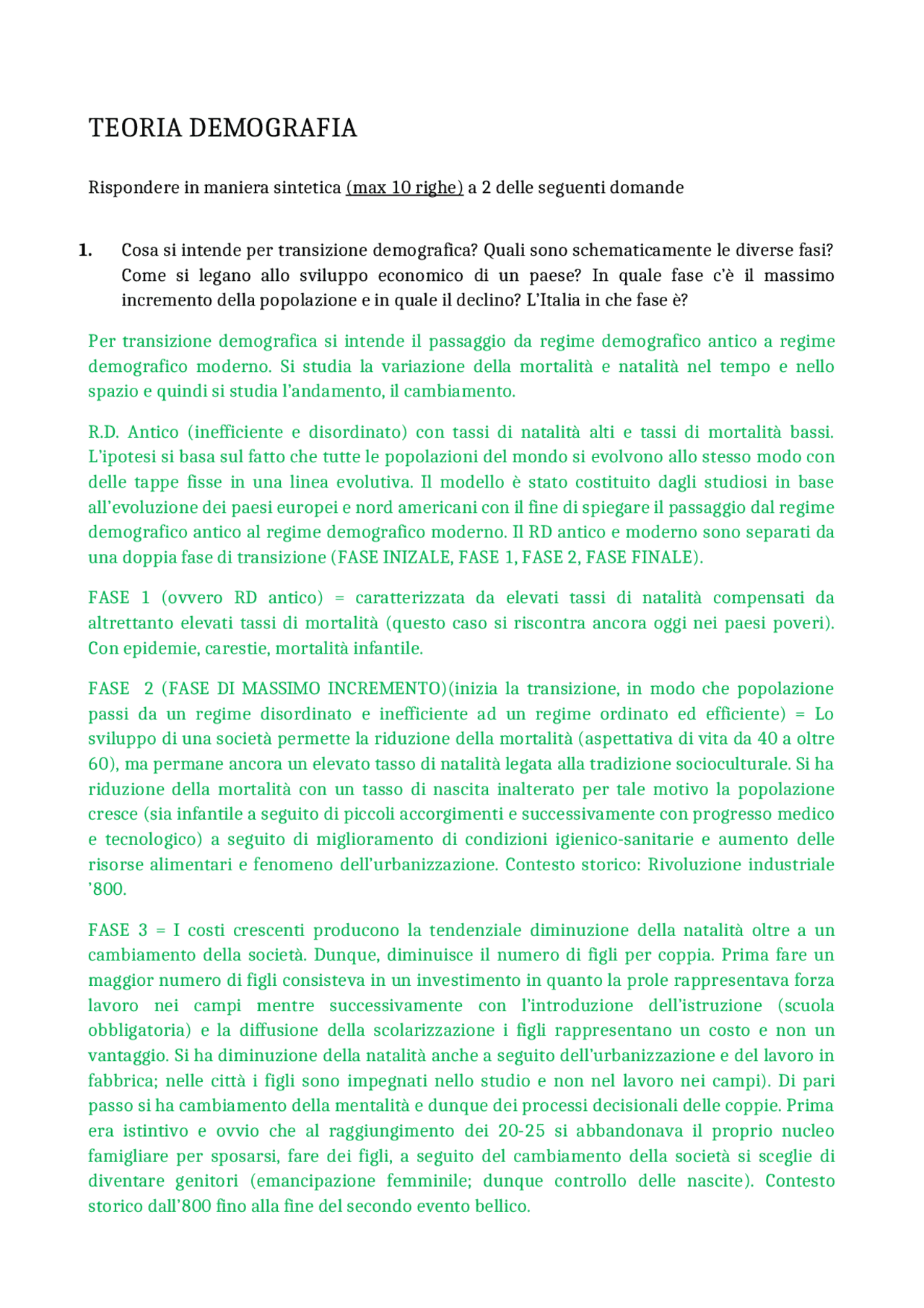 Domande e risposte uscite all'esame scritto parte teorica | Appunti di ...