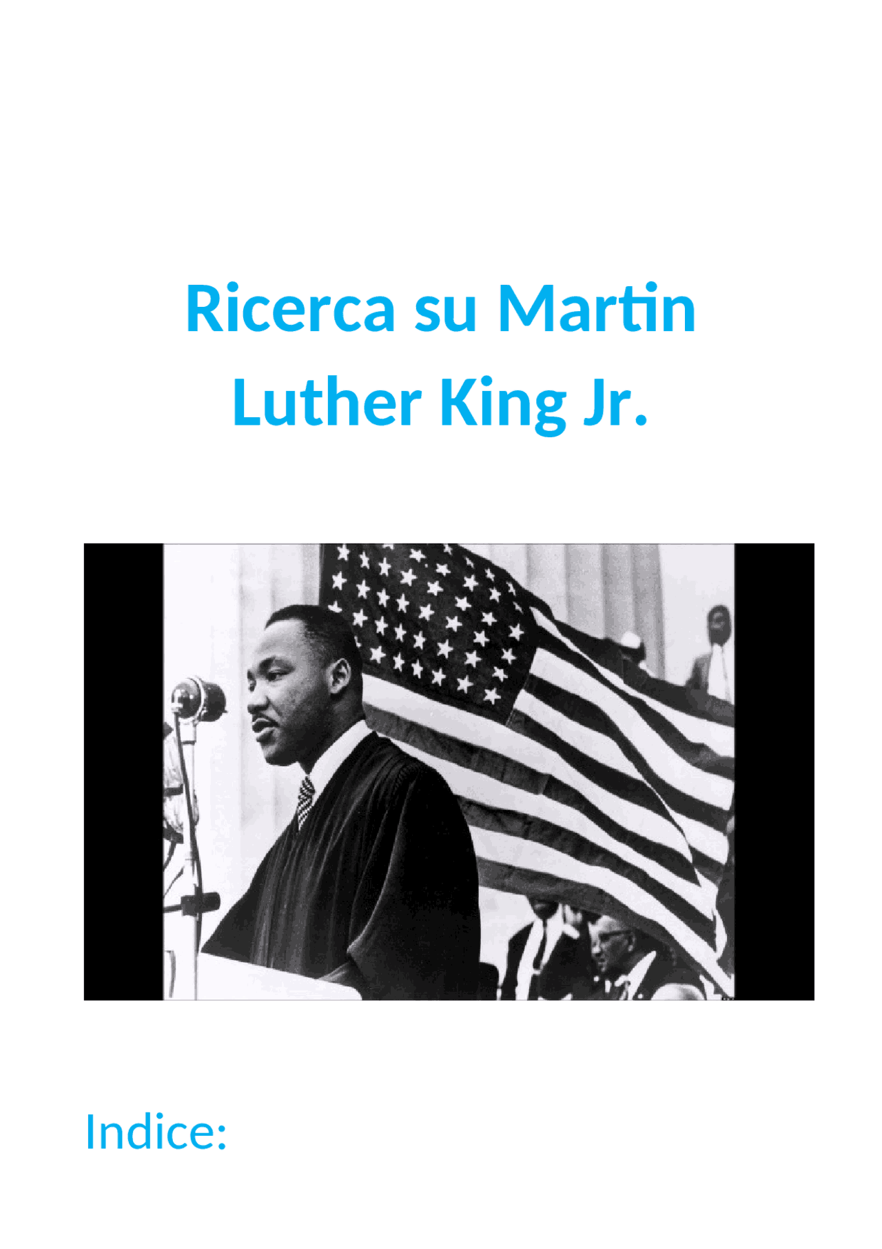 Ricerca su Martin Luther King Schemi e mappe concettuali di Storia Docsity Ricerca su Martin Luther King Schemi e mappe concettuali di Storia Docsity