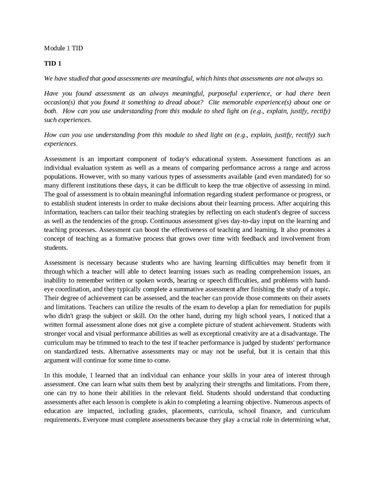 Sample module summary sheet summarizing | Summaries Educational ...