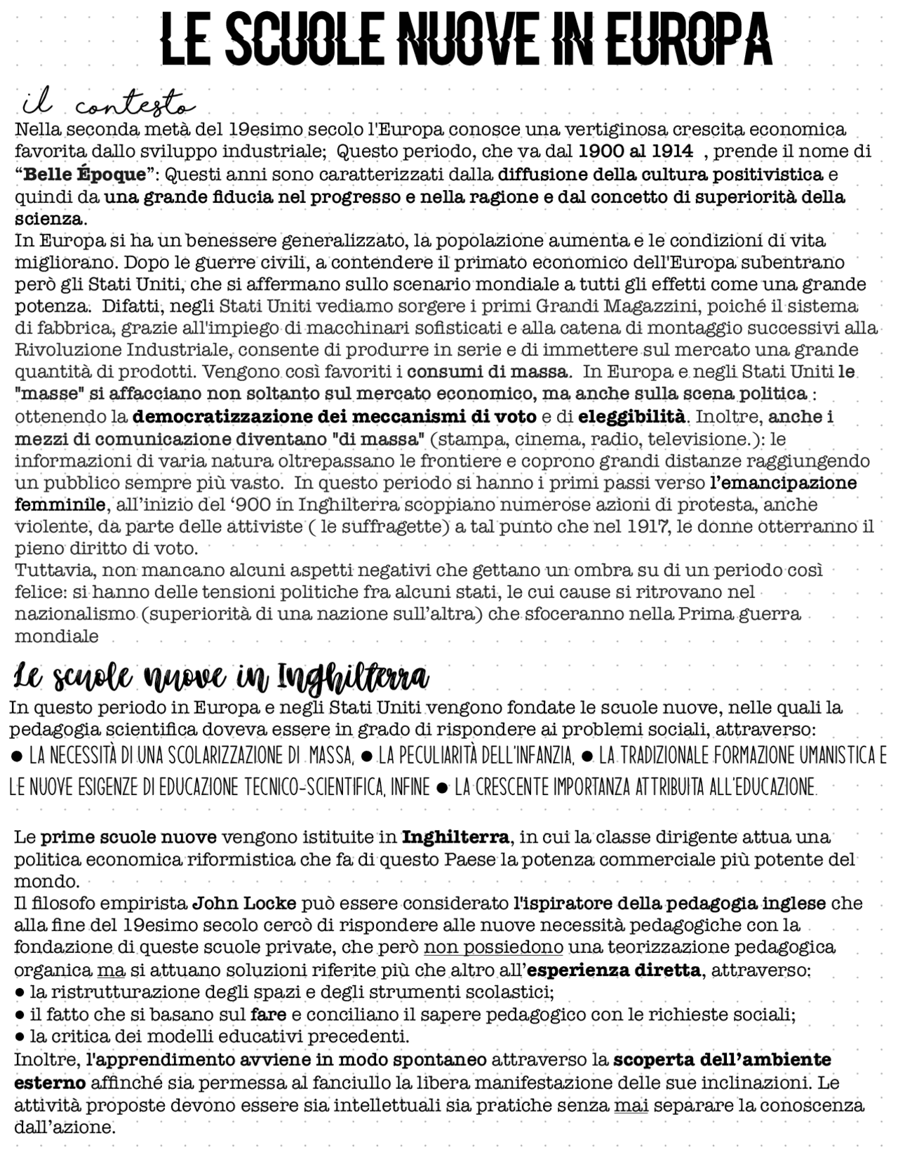 Le Scuole Nuove E Attive In Europa Appunti Di Scienze Umane Docsity Le Scuole Nuove E Attive In Europa Appunti Di Scienze Umane Docsity