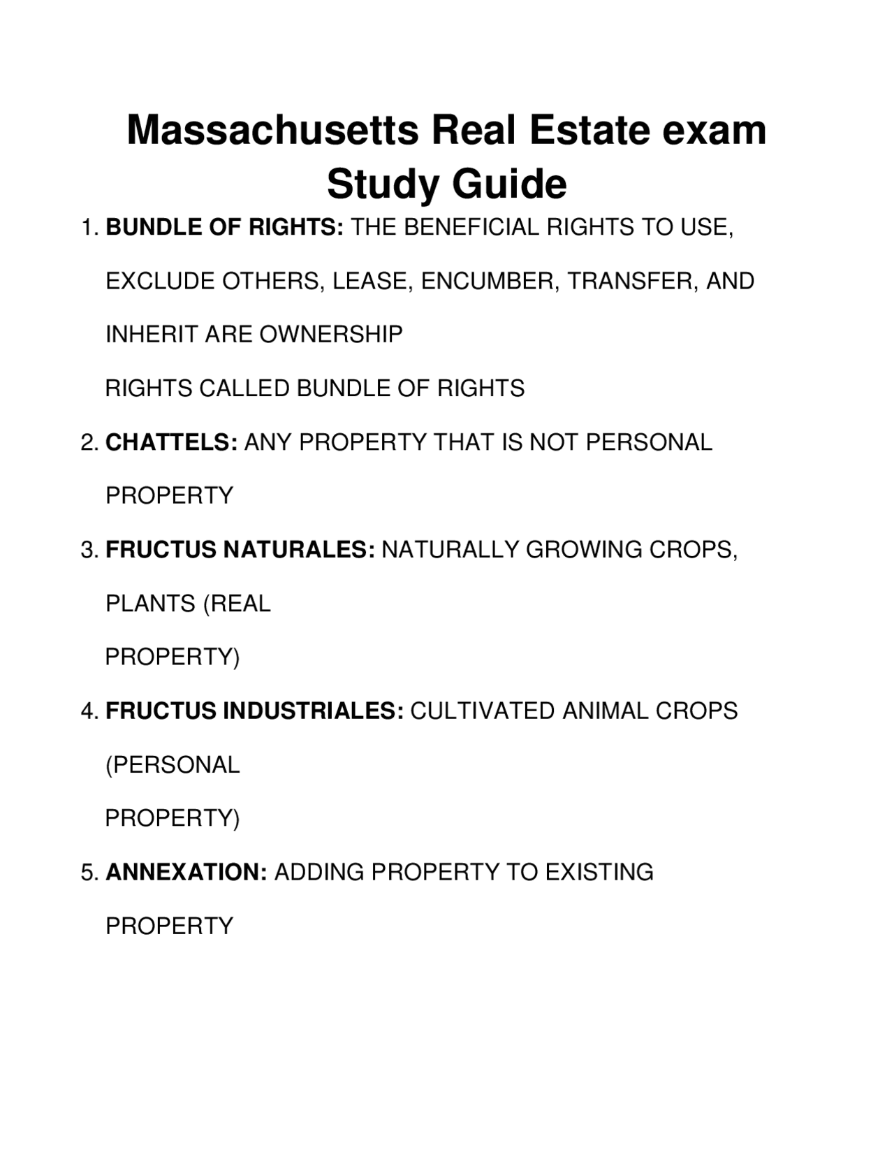 Massachusetts Real Estate exam Study Guide 2023 Exams Real Estate