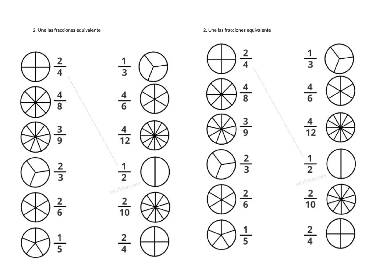 Ejercicios De Fracciones Equivalentes Para 5 De Primaria fity.club