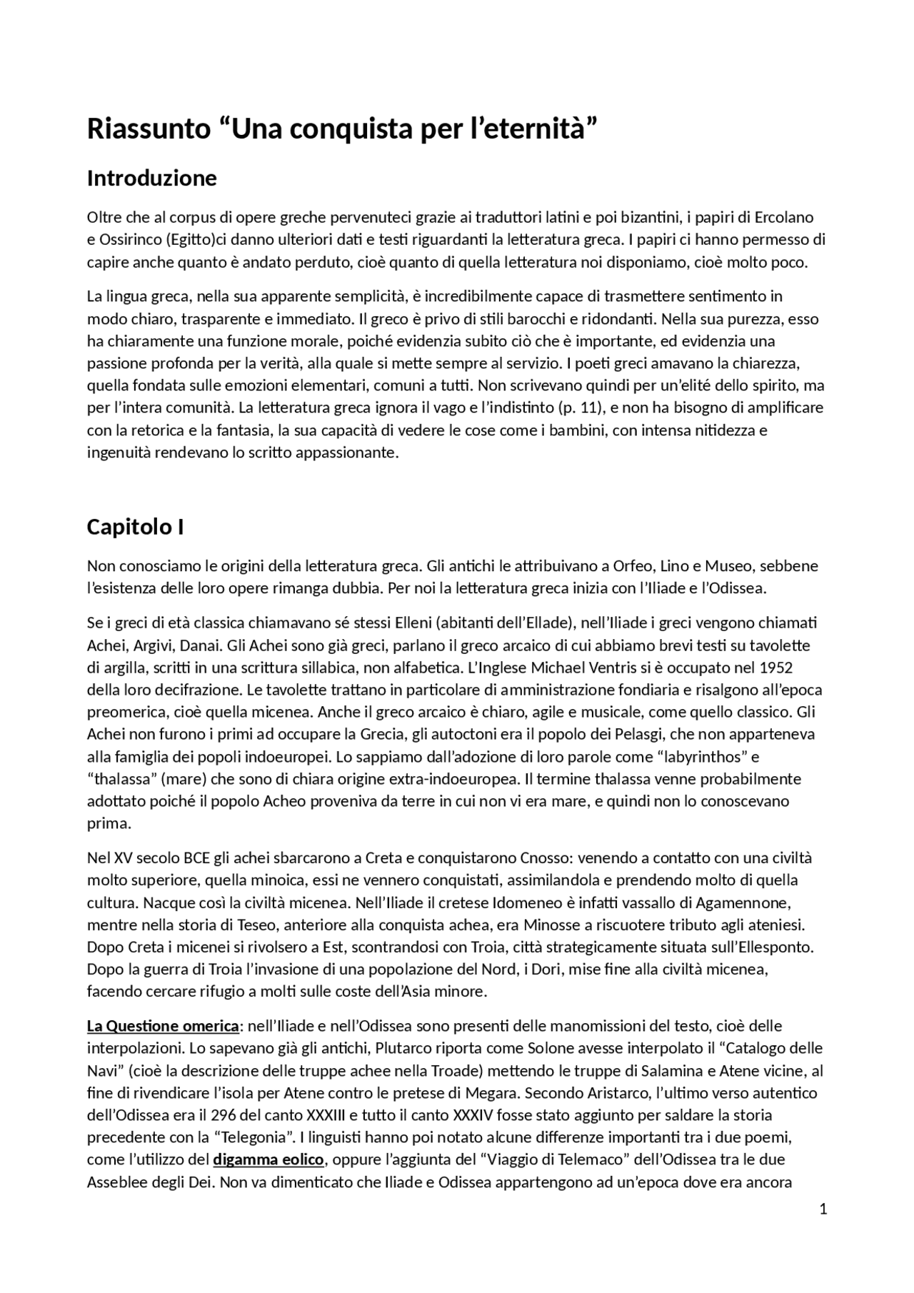 Riassunti dei testi di History of Ancient Philosophy Alberto Jori