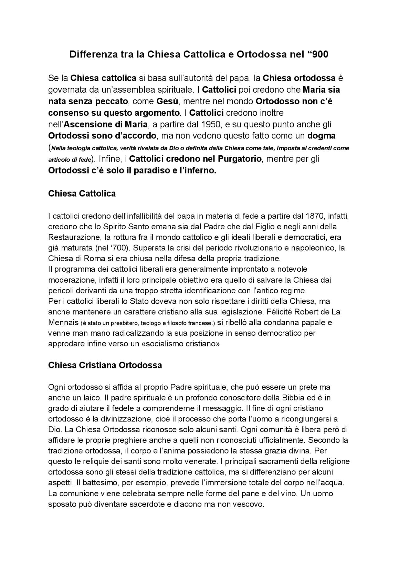 Differenza_tra_la_chiesa_cattolica_e_ortodossa_nel_900 Appunti di Italiano Docsity Differenza_tra_la_chiesa_cattolica_e_ortodossa_nel_900 Appunti di Italiano Docsity