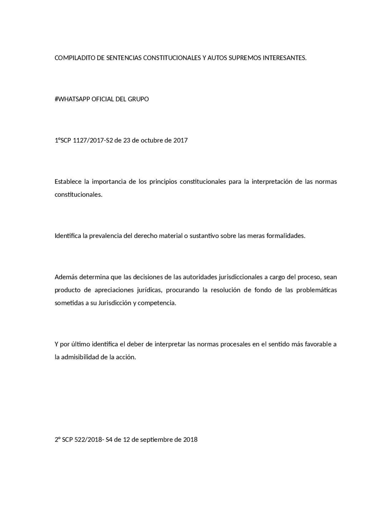 Sentencias constitucionales | Apuntes de Derecho Constitucional | Docsity