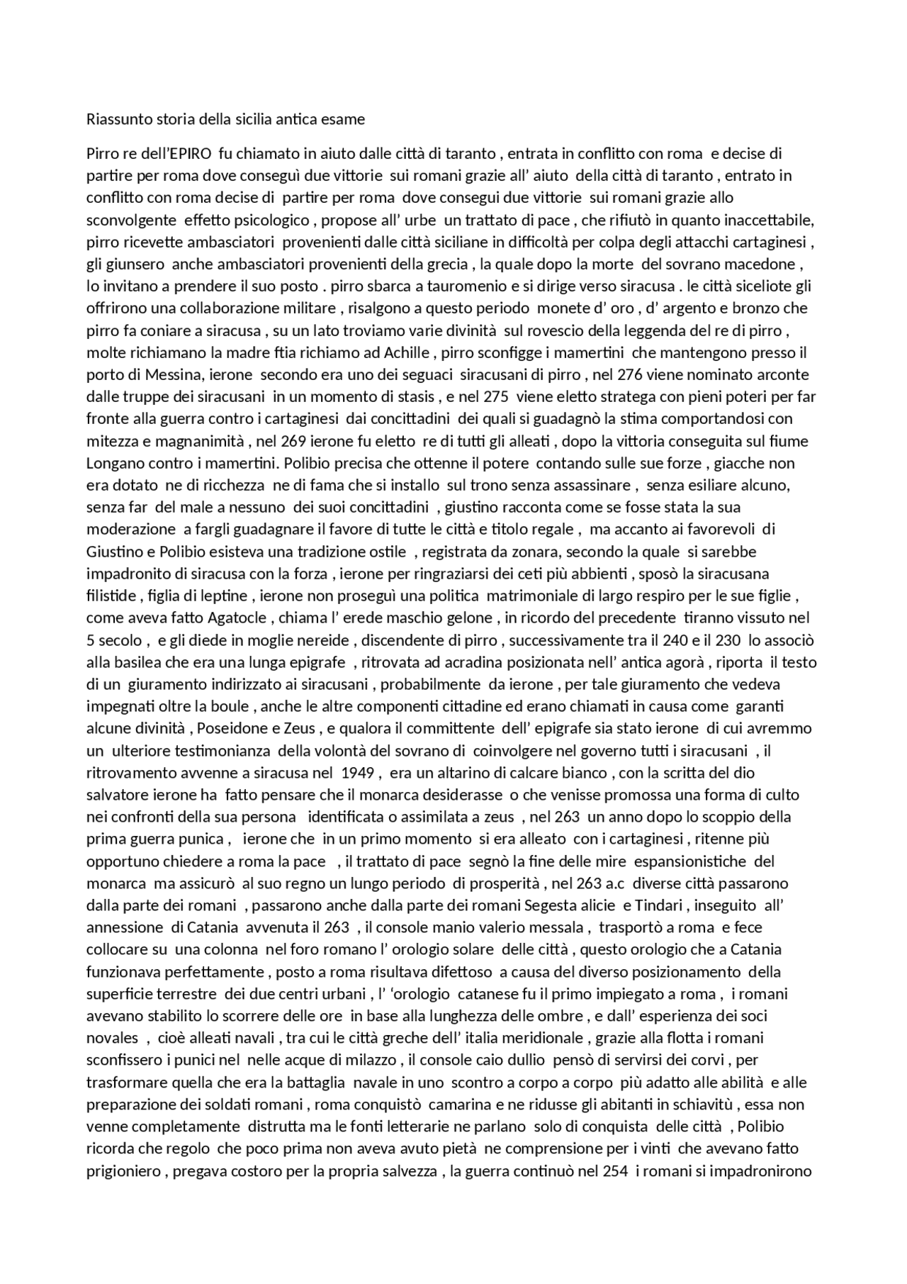 Riassunto storia della sicilia antica Appunti di Storia Antica Docsity