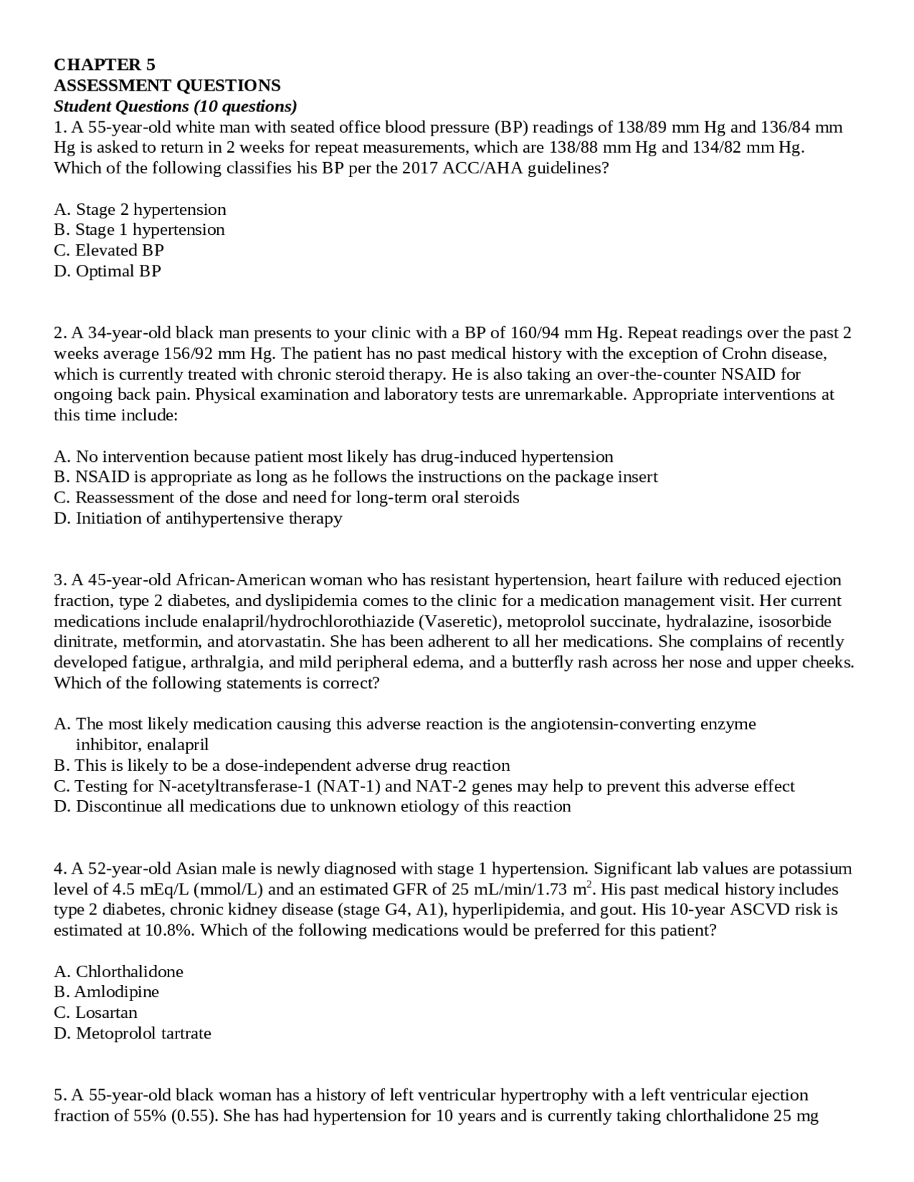 Nursing patho 530 Exam 3 Study Questions with Answers graded A+ ...