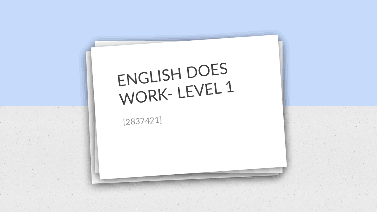 Course Work Level 1 ENGLISH DOES WORK - LEVEL 1 Presentación rutina diaria AA1-EV03 ...