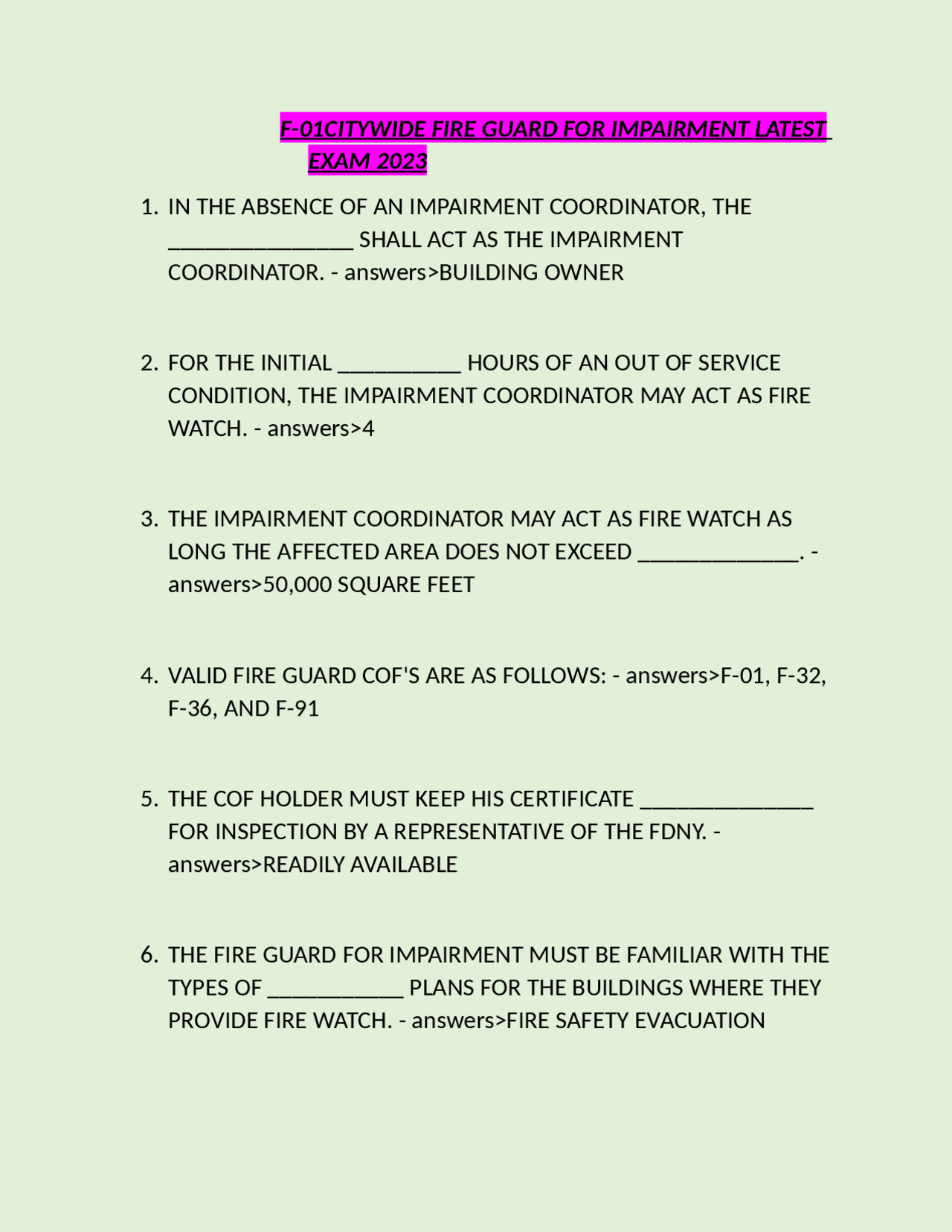 FDNY F 01 Exam Test Prep Questions Answers Exams Physics Docsity FDNY F 01 Exam Test Prep Questions Answers Exams Physics Docsity