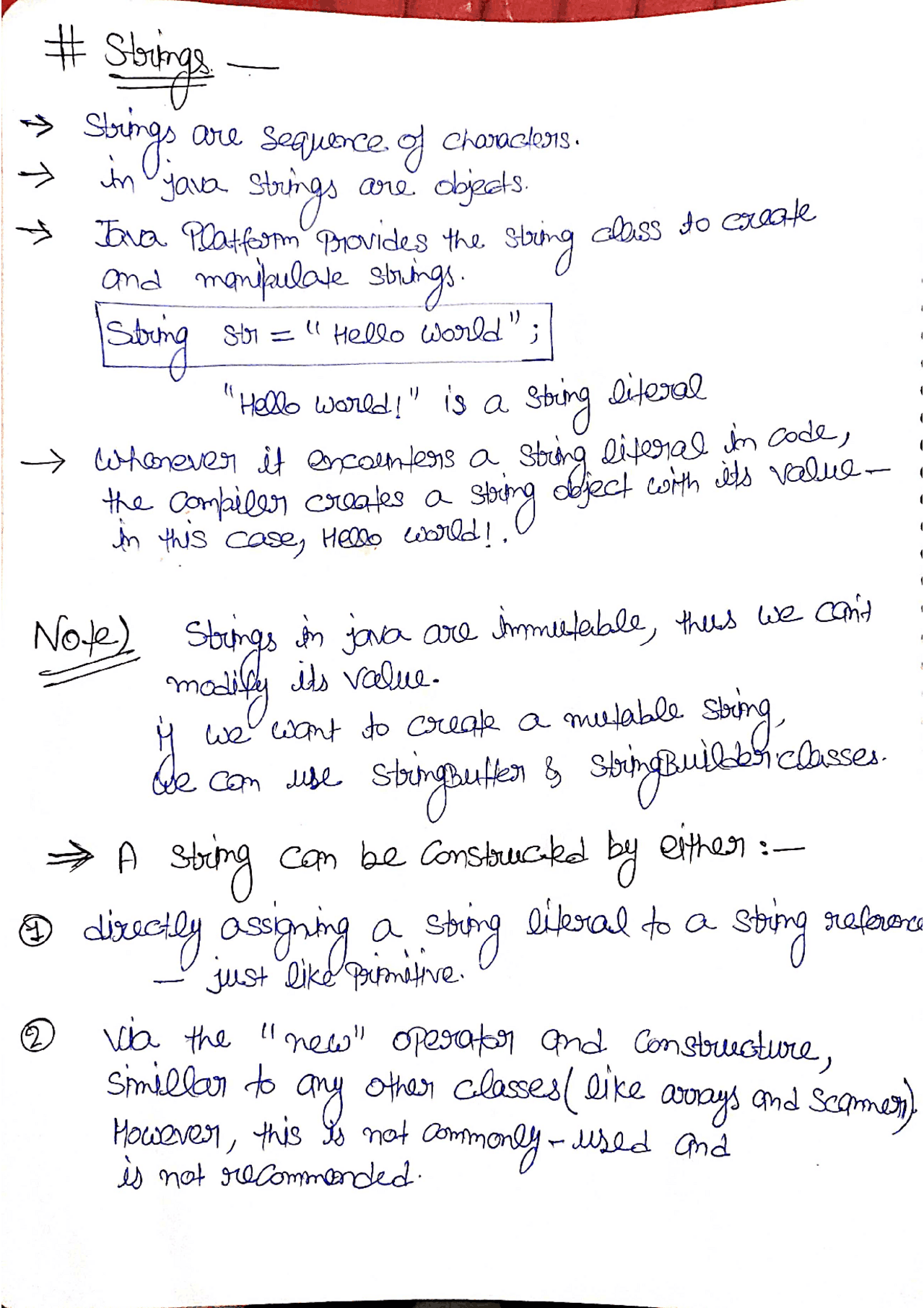 Core and advance java programming hand written notes | Study notes Java ...