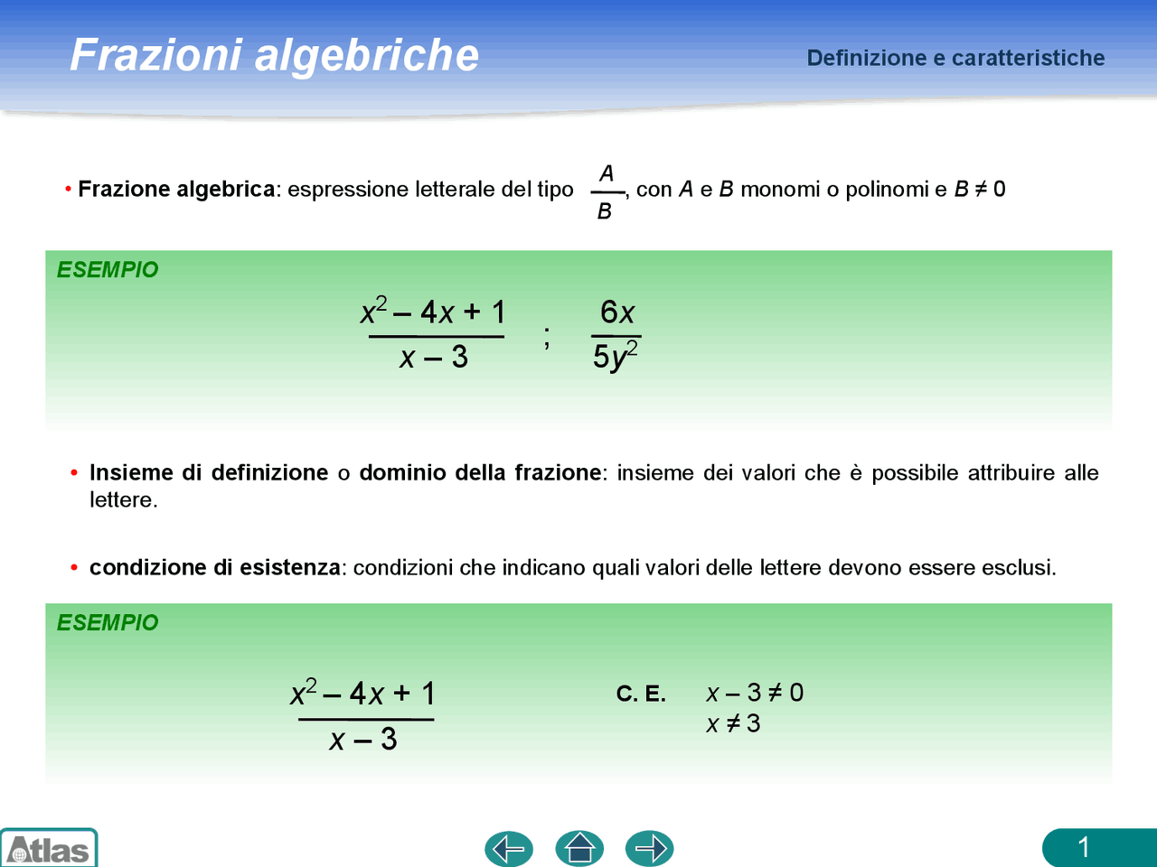frazioni-algebriche-spiegazione-semplificata-slide-di-matematica