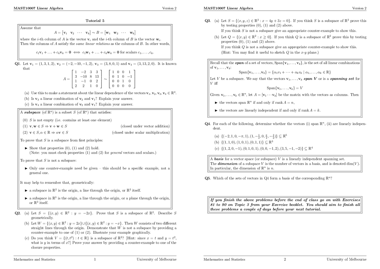 Mathematics mathematics | Exercises Mathematics | Docsity