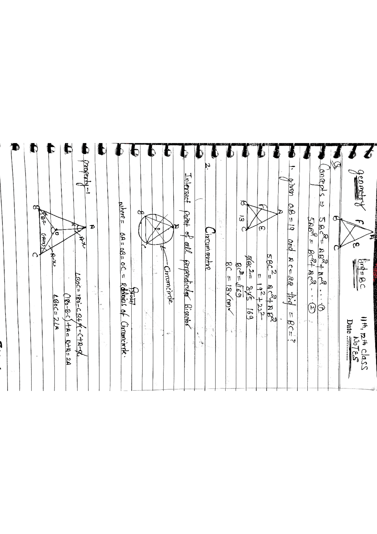GEOMETRY CONCEPT QUESTION AND ANSWERS HAND WRITTEN NOTES | Schemes and ...