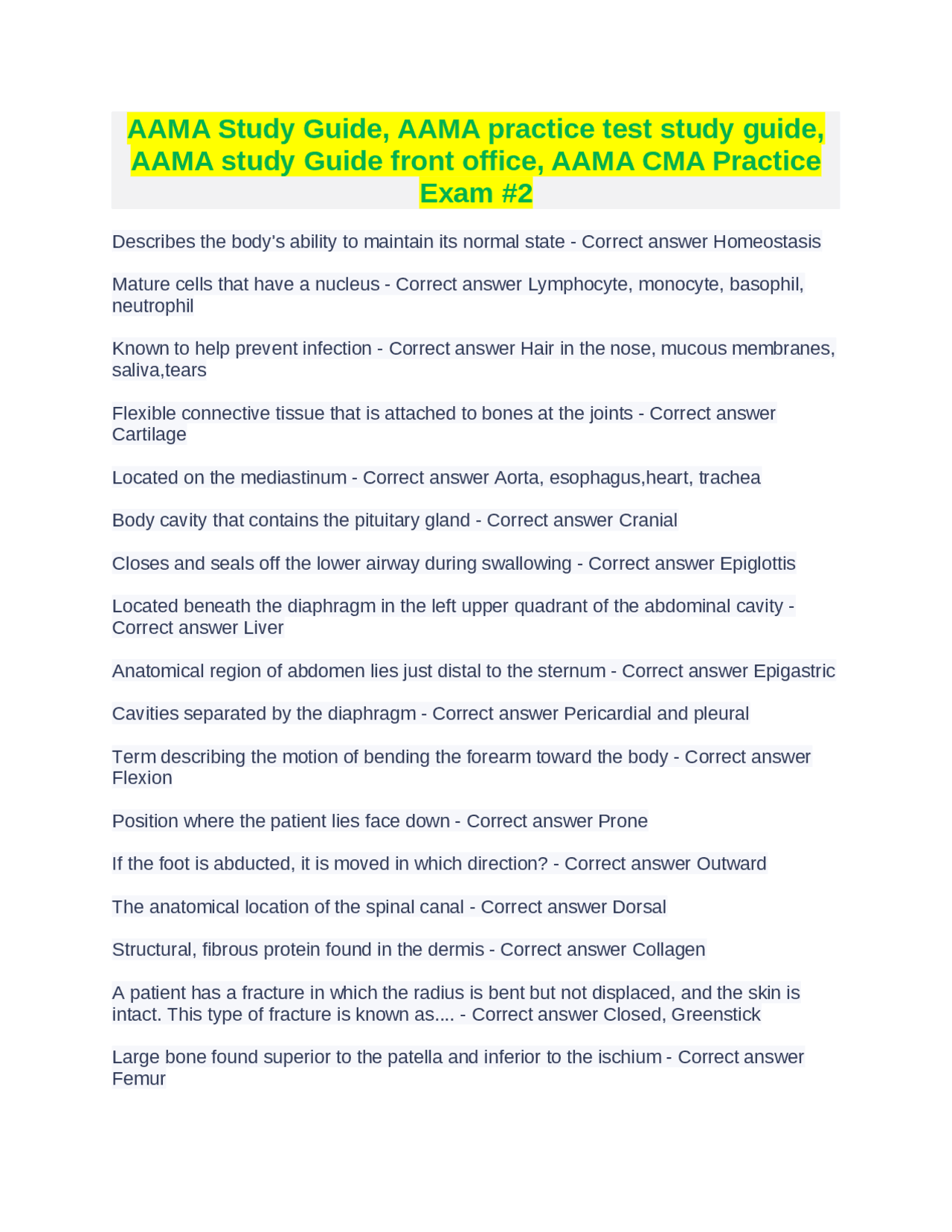 AAMA Study Guide, AAMA practice test study guide, AAMA study Guide ...