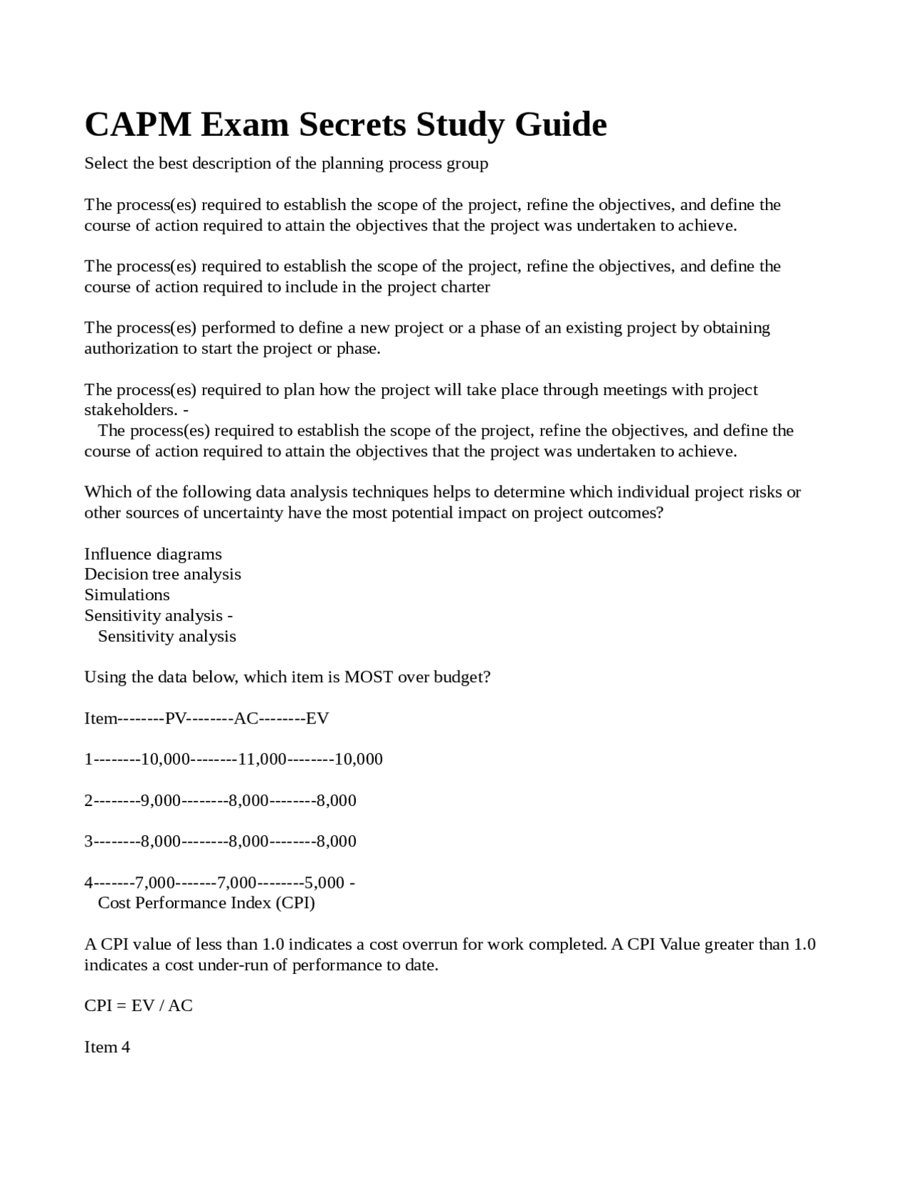 Capital Asset Pricing Model (CAPM) Exam Secrets Study Guide | Exams ...