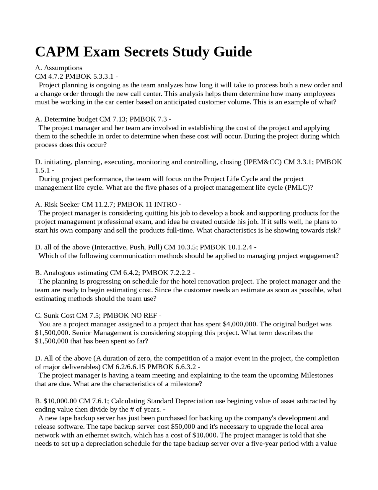 Capital Asset Pricing Model (CAPM) Exam Secrets Study Guide | Exams ...