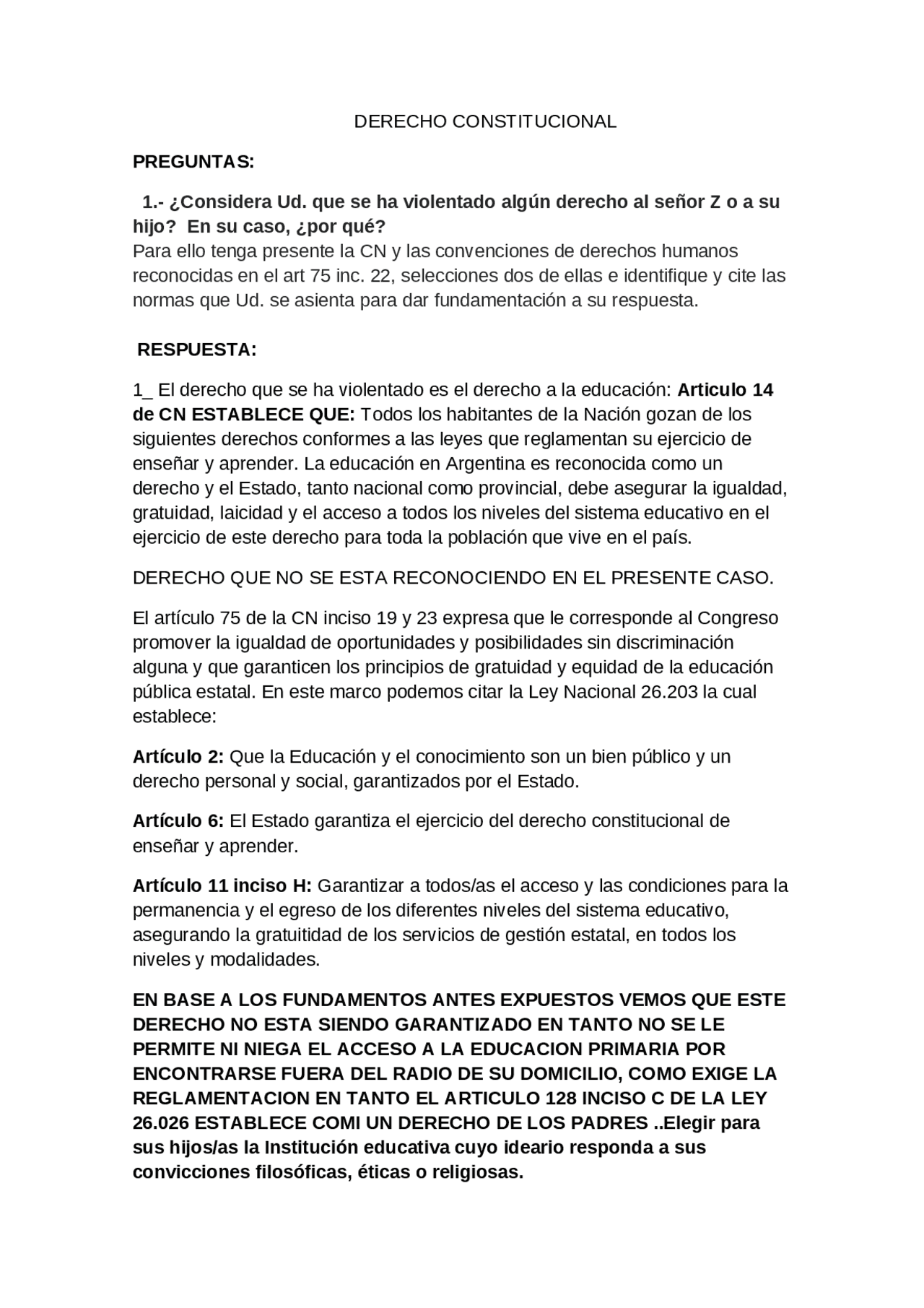 EXAMEN - RESPUESTAS- PREGUNTAS | Exámenes de Derecho Constitucional ...