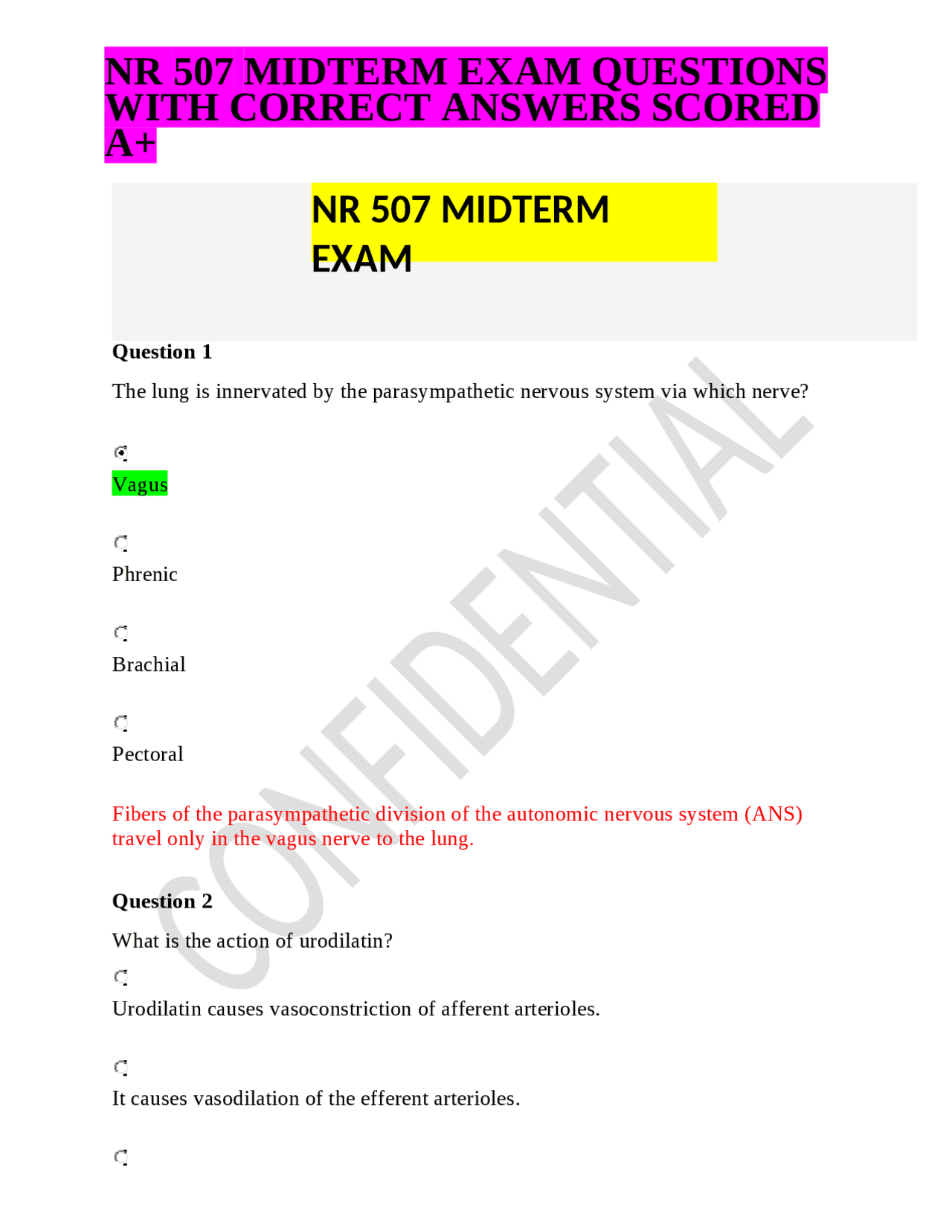 Nr 507 Midterm Exam Questions With Correct Answers Scored A Exams Nursing Docsity Nr 507 Midterm Exam Questions With Correct Answers Scored A Exams Nursing Docsity