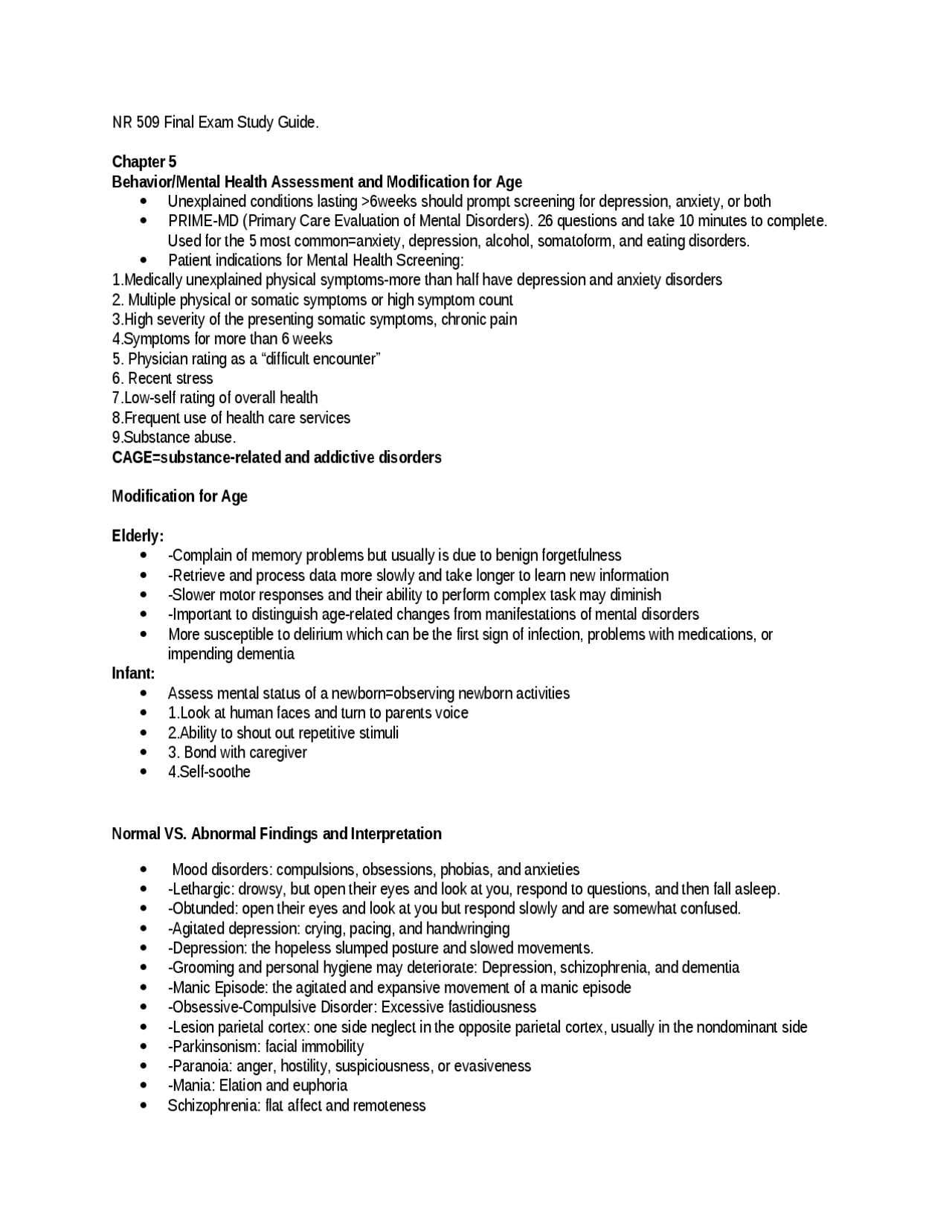 Nr 509 final exam study guide docx.docx | Study Guides, Projects ...