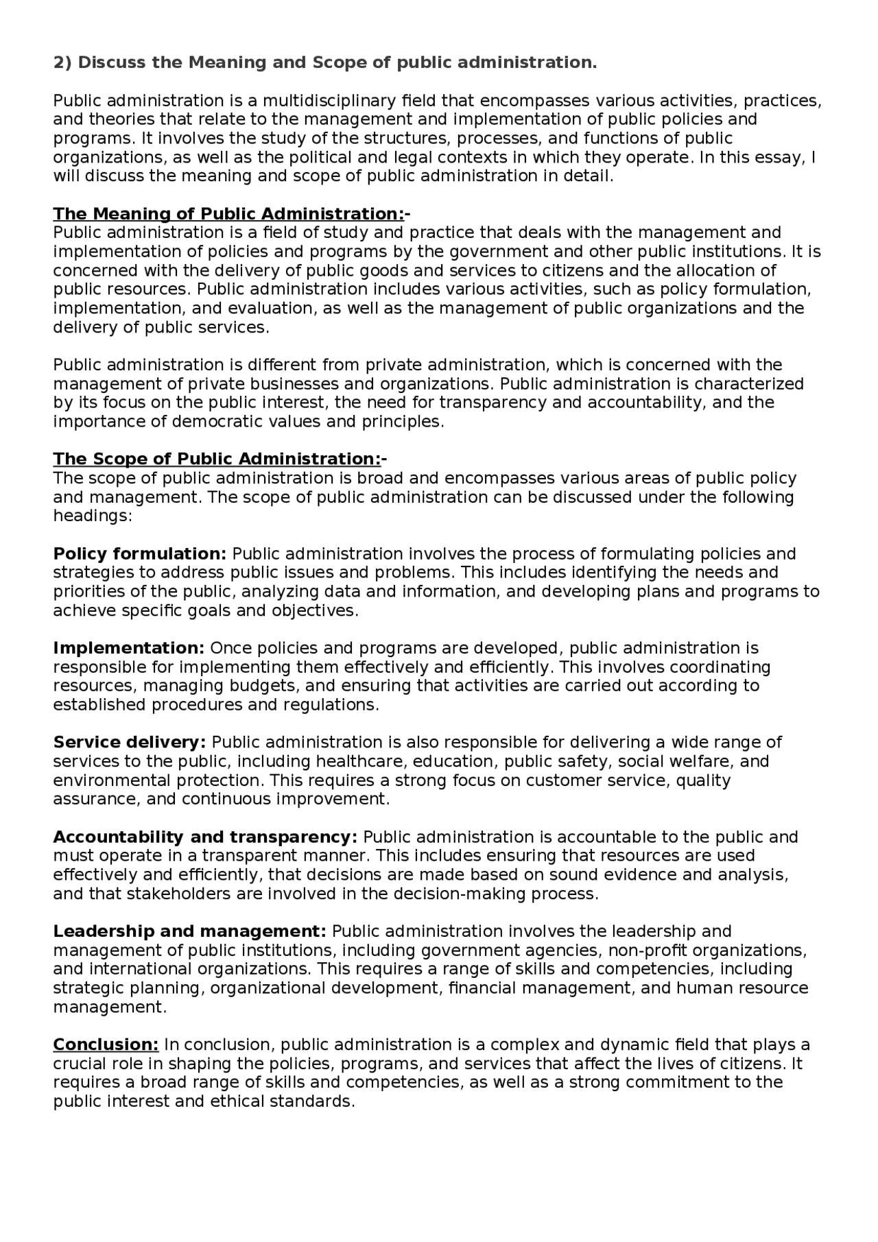 Discuss The Meaning And Scope Of Public Administration PDF Long Notes discuss-the-meaning-and-scope-of-public-administration-pdf-long-notes