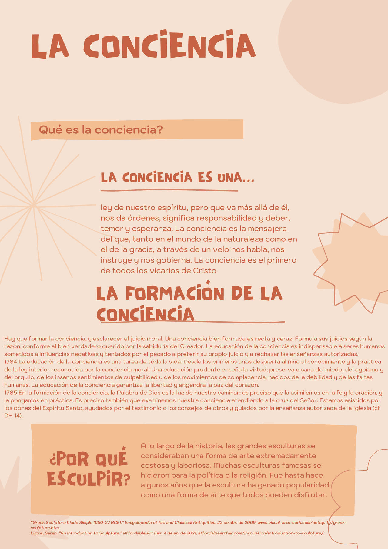 Infografía La conciencia. La formación de la conciencia | Esquemas y ...
