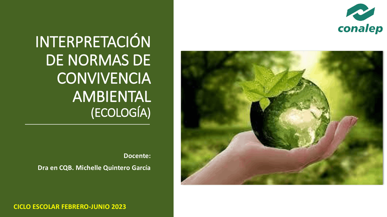 Interpretación de normas de convivencia ambiental (Ecología