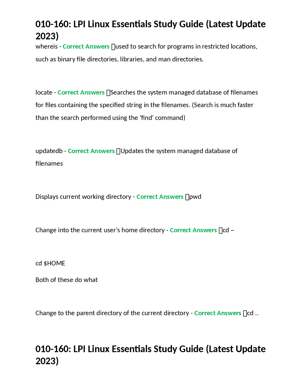 010-160: LPI Linux Essentials Study Guide (Latest Update 2023) | Exams ...