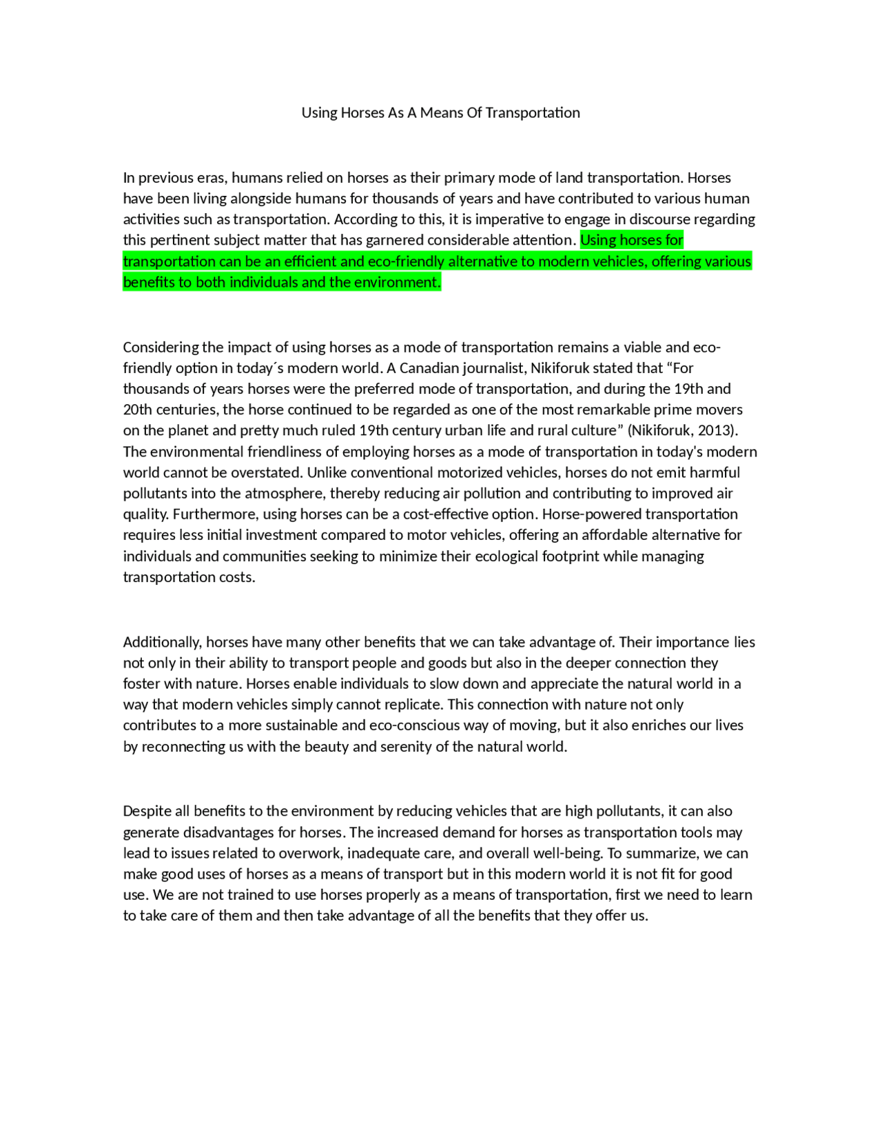 English immersion program. Final Essay. Unit 10 Ejercicios de Idioma