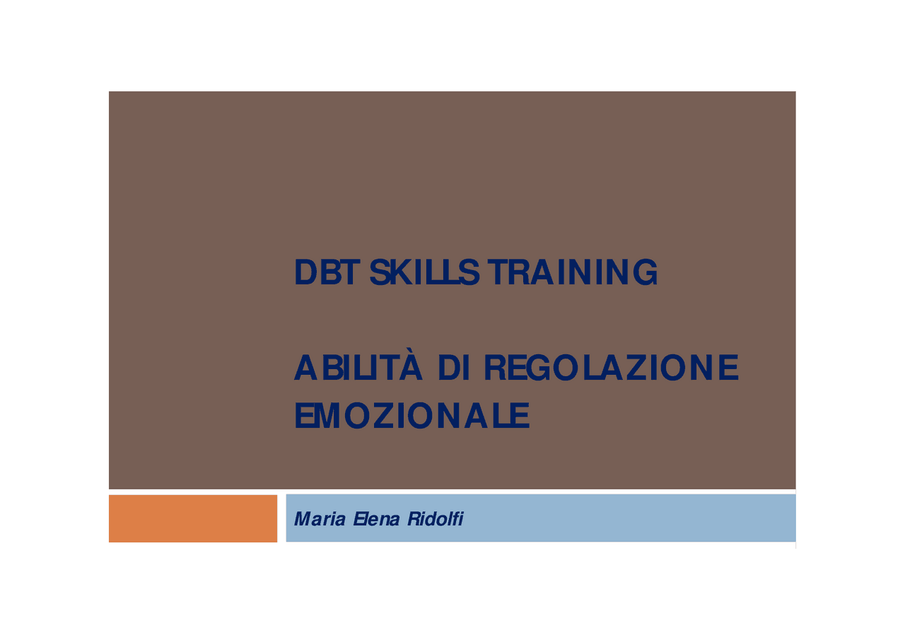 Dbt Skills Manual Schede Di Lavoro Slide Sintesi Del Corso Di Teoria Dbt skills manual schede di lavoro slide sintesi del corso di teoria
