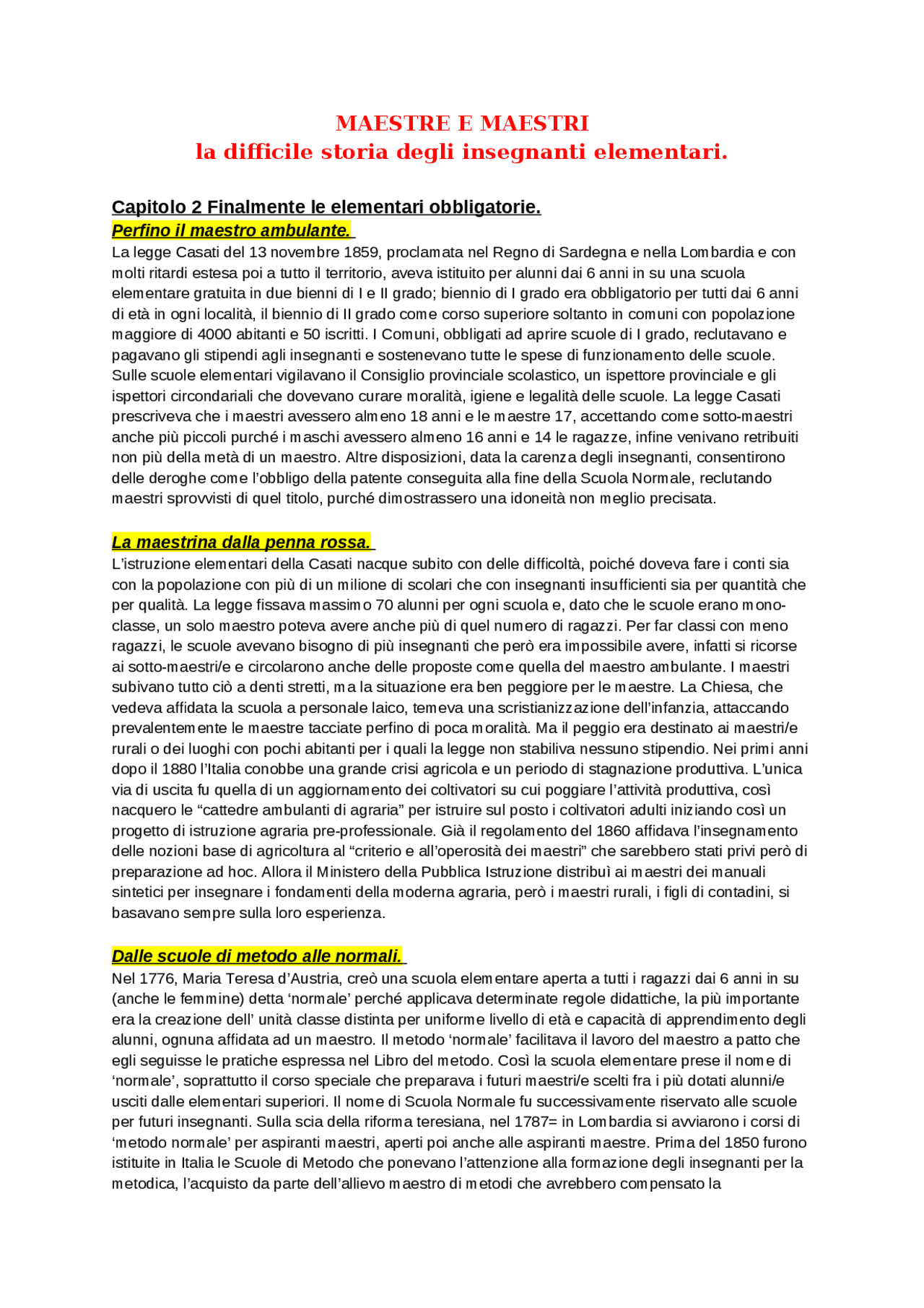 Maestre e maestri La difficile storia degli insegnanti elementari ...