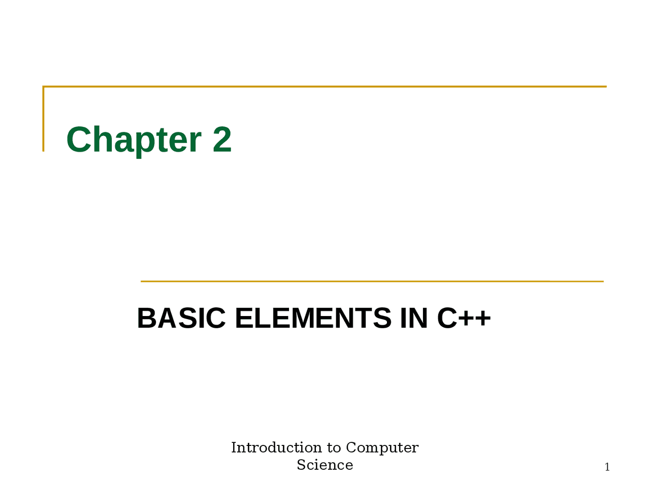 Basic C++ learning for starter | Summaries Computer Programming | Docsity