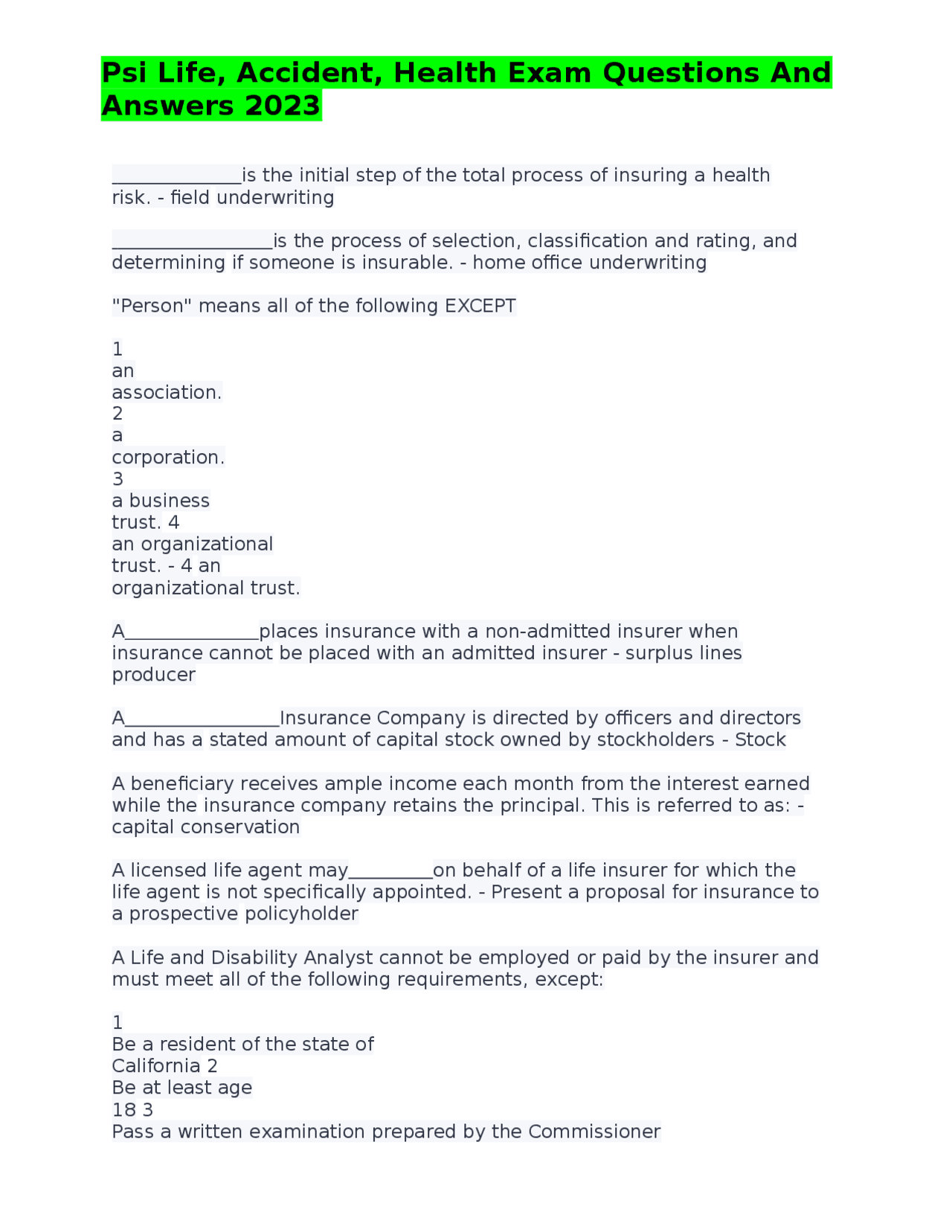 Psi Exam Questions Pdf Psi Exam Questions Pdf