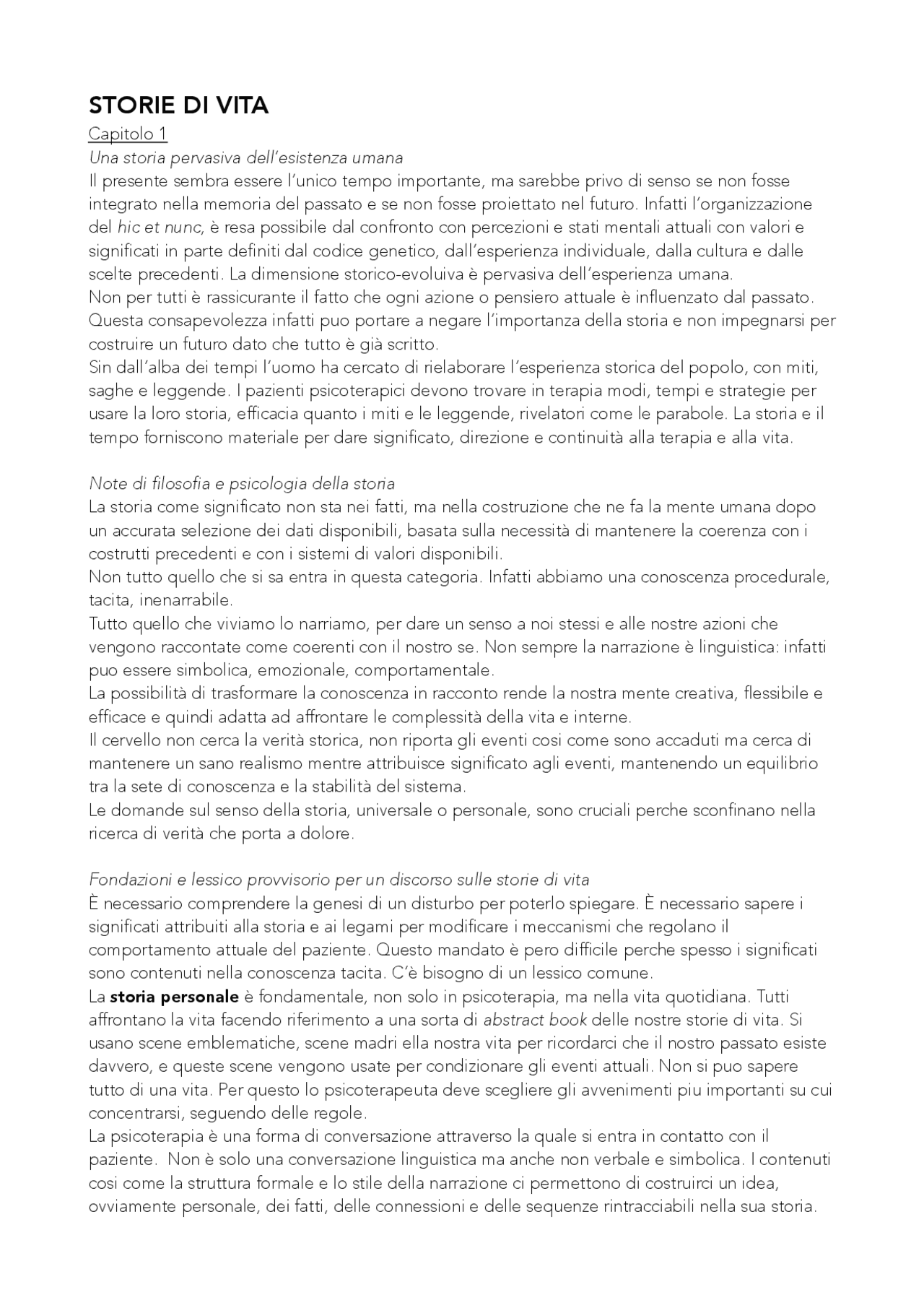 Storie Di Vita Riassunto Traduzioni Di Psicologia Clinica Docsity Storie Di Vita Riassunto Traduzioni Di Psicologia Clinica Docsity