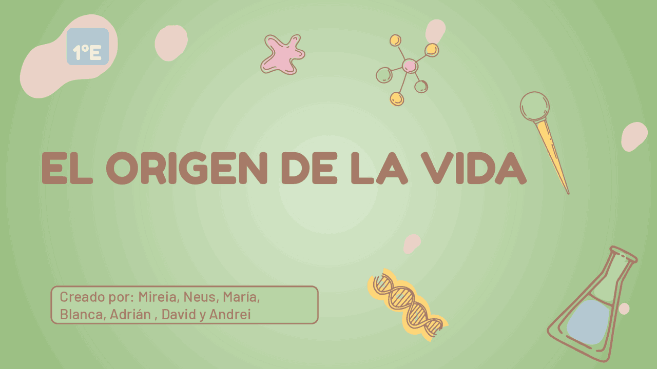 El origen de la vida | Diapositivas de Biología | Docsity
