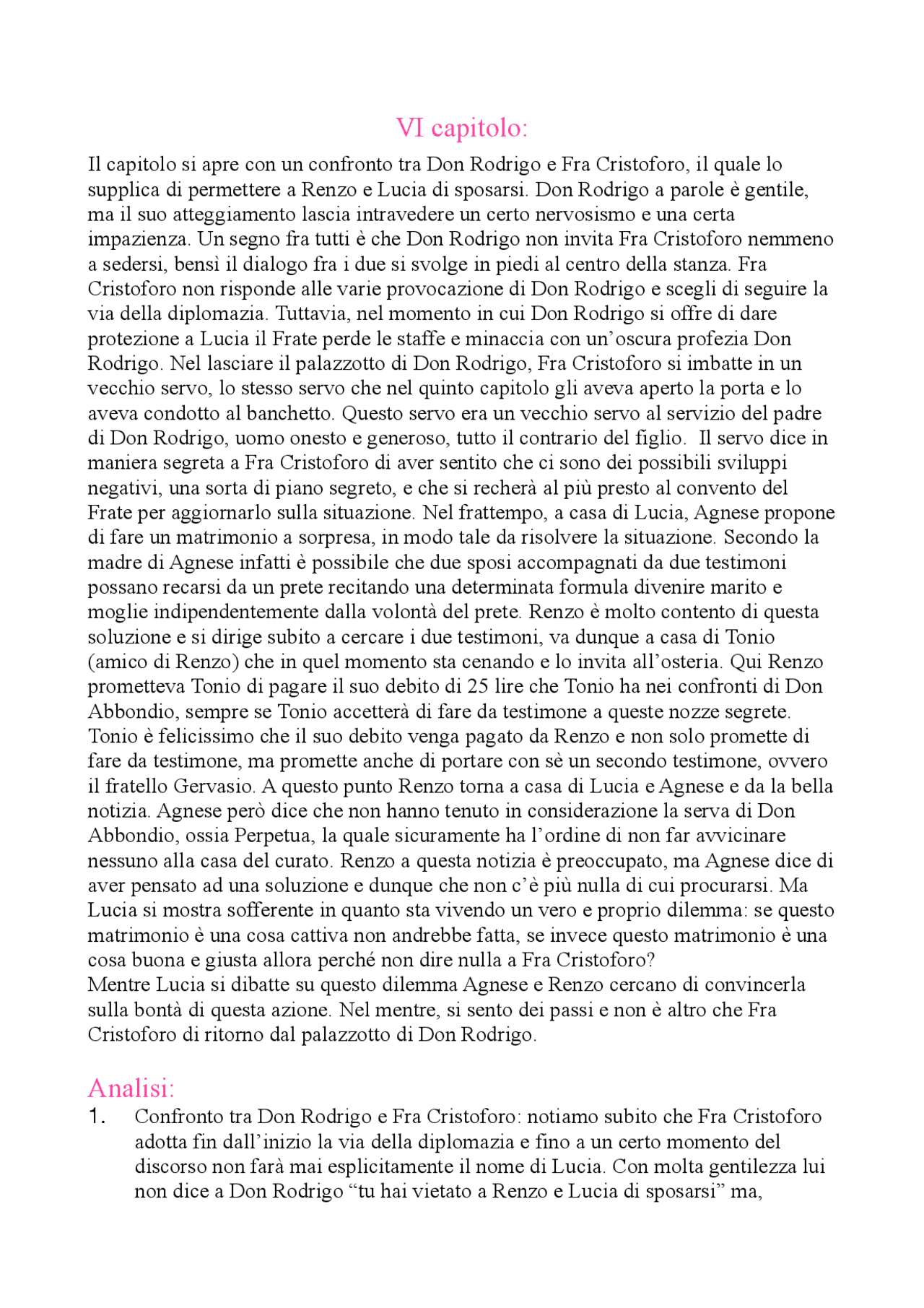 Riassunto capitolo 6 Promessi Sposi Dispense di Italiano Docsity Riassunto capitolo 6 Promessi Sposi Dispense di Italiano Docsity