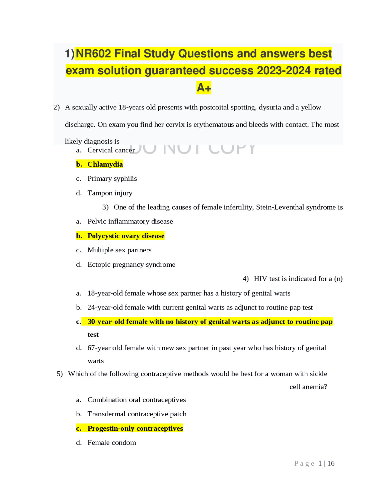 NR602 Final Study Questions and answers best exam solution guaranteed ...