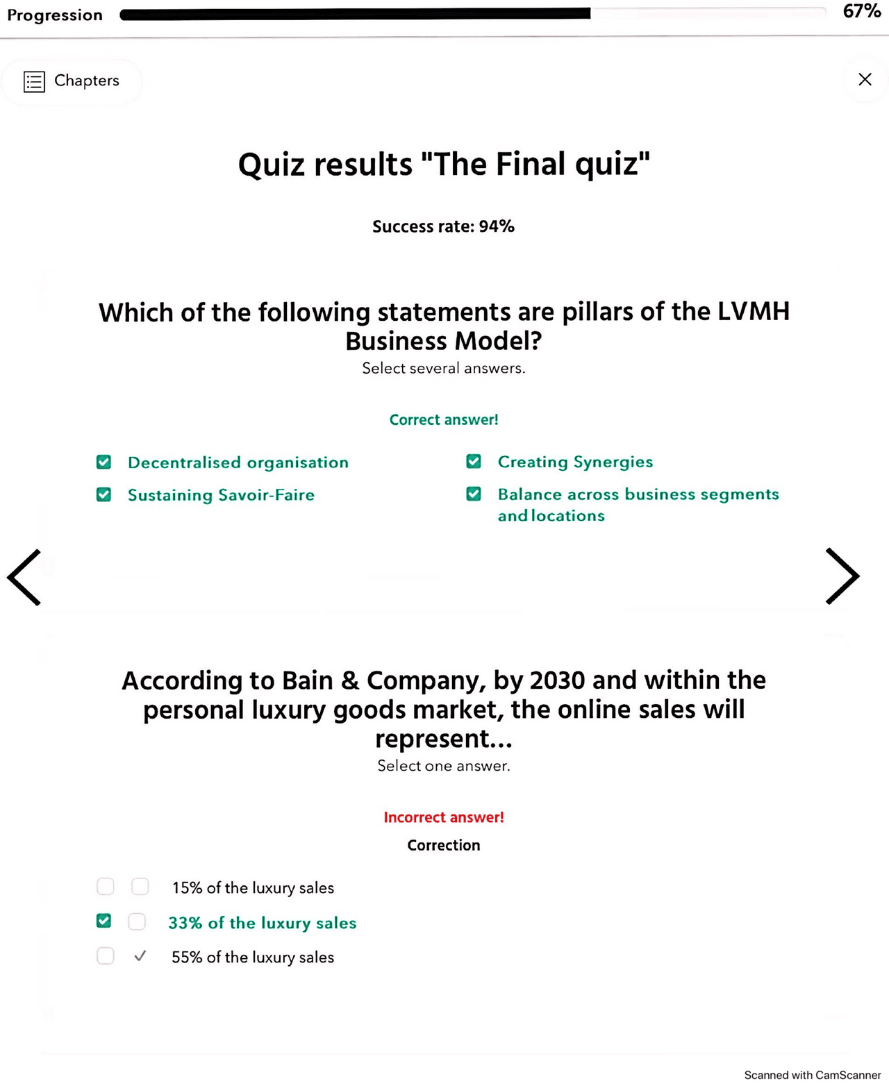 INSIDE LVMH FINAL QUIZ 2023 | Prove d'esame di Costume E Moda | Docsity