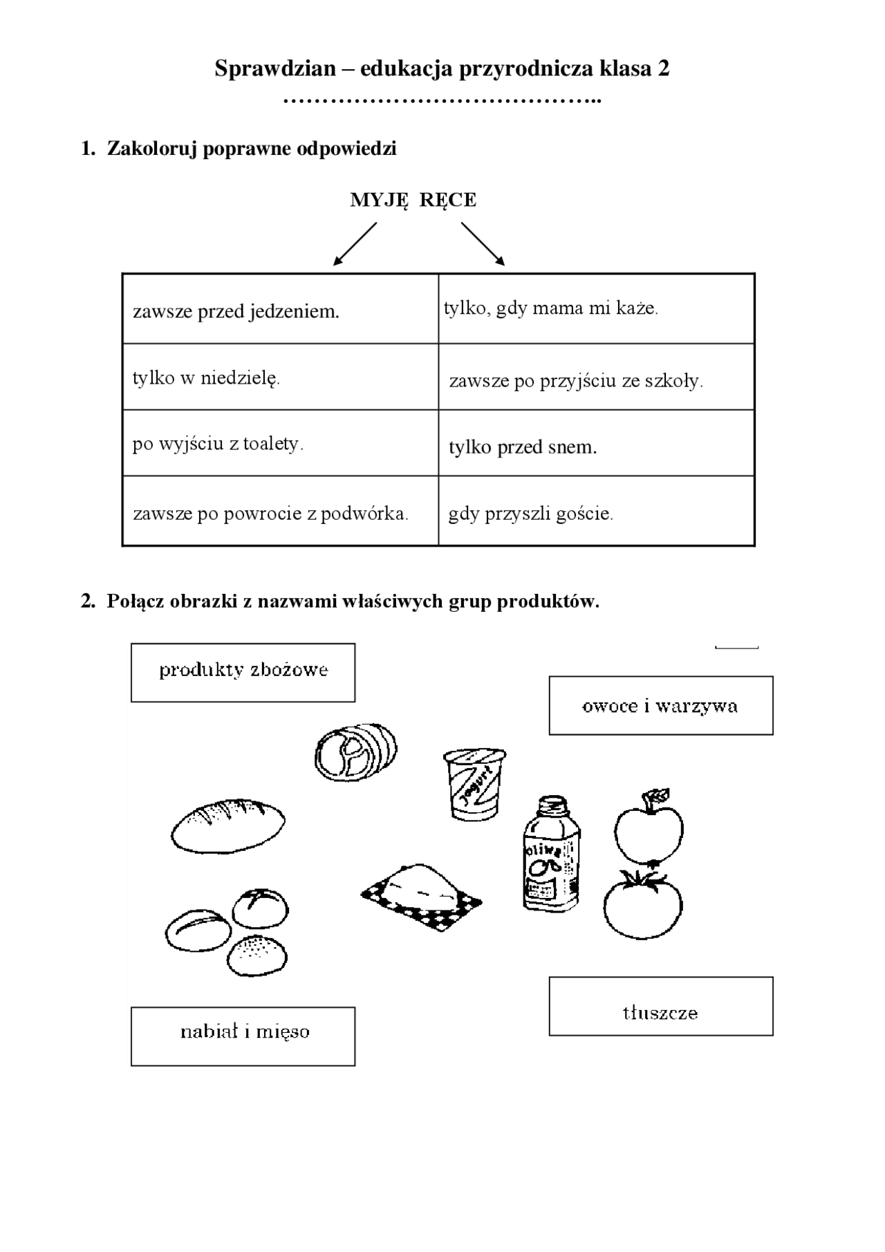 Sprawdzian Edukacja Pzryrodnicza Kl 2 Chomikuj