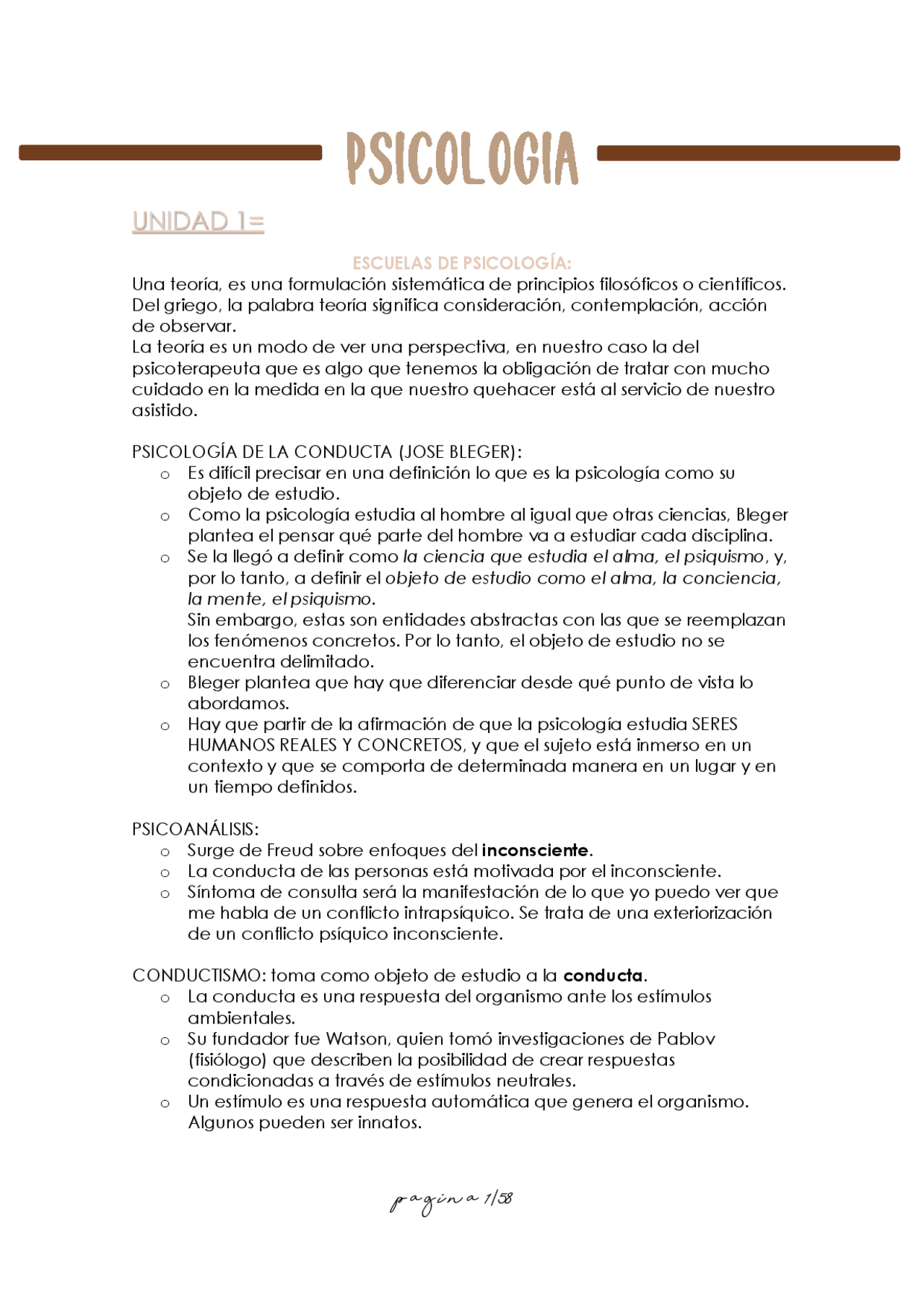 PSICOLOGIA RESUMEN 1 | Esquemas y mapas conceptuales de Psicología ...