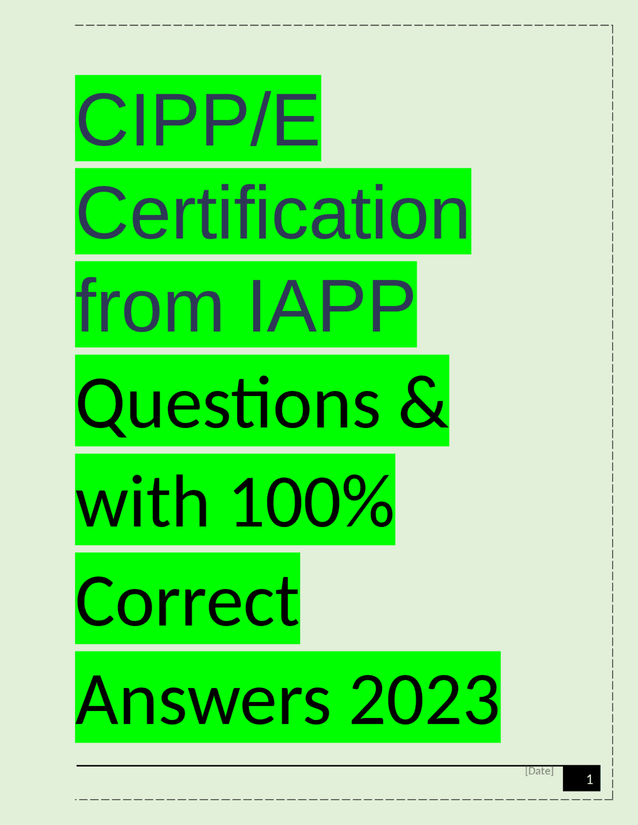 Cipp Certification Exam Dates | CIPP/E Study Guide 2024: All you need to know about the CIPP/E ...