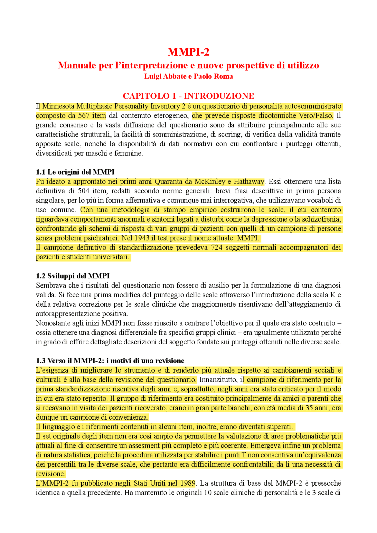 Interpretazione Mmpi 2 Pdf | Interpretation of Mmpi 2 Clinical Scales ...